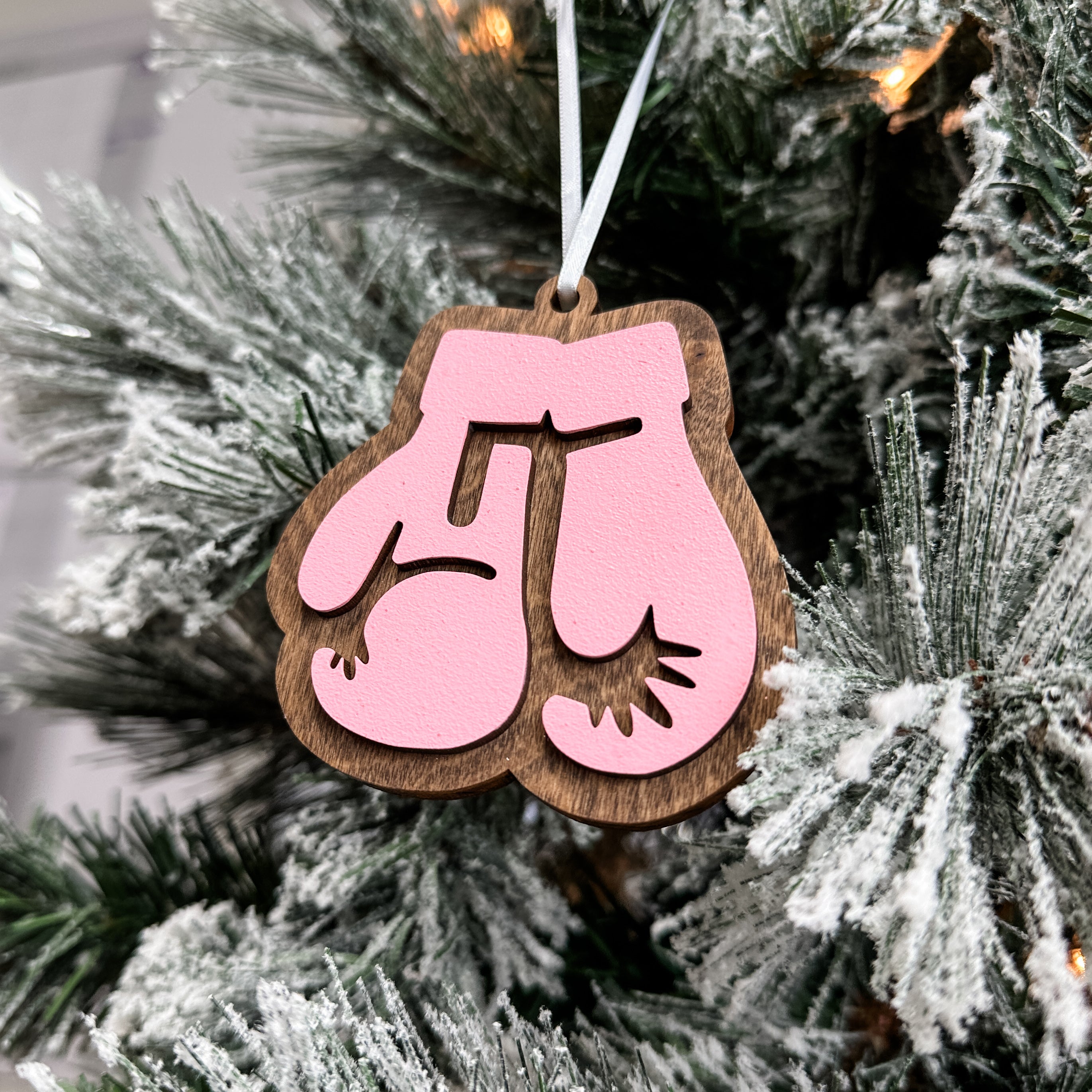 F&*^& Cancer Pink Boxing Gloves Ornament