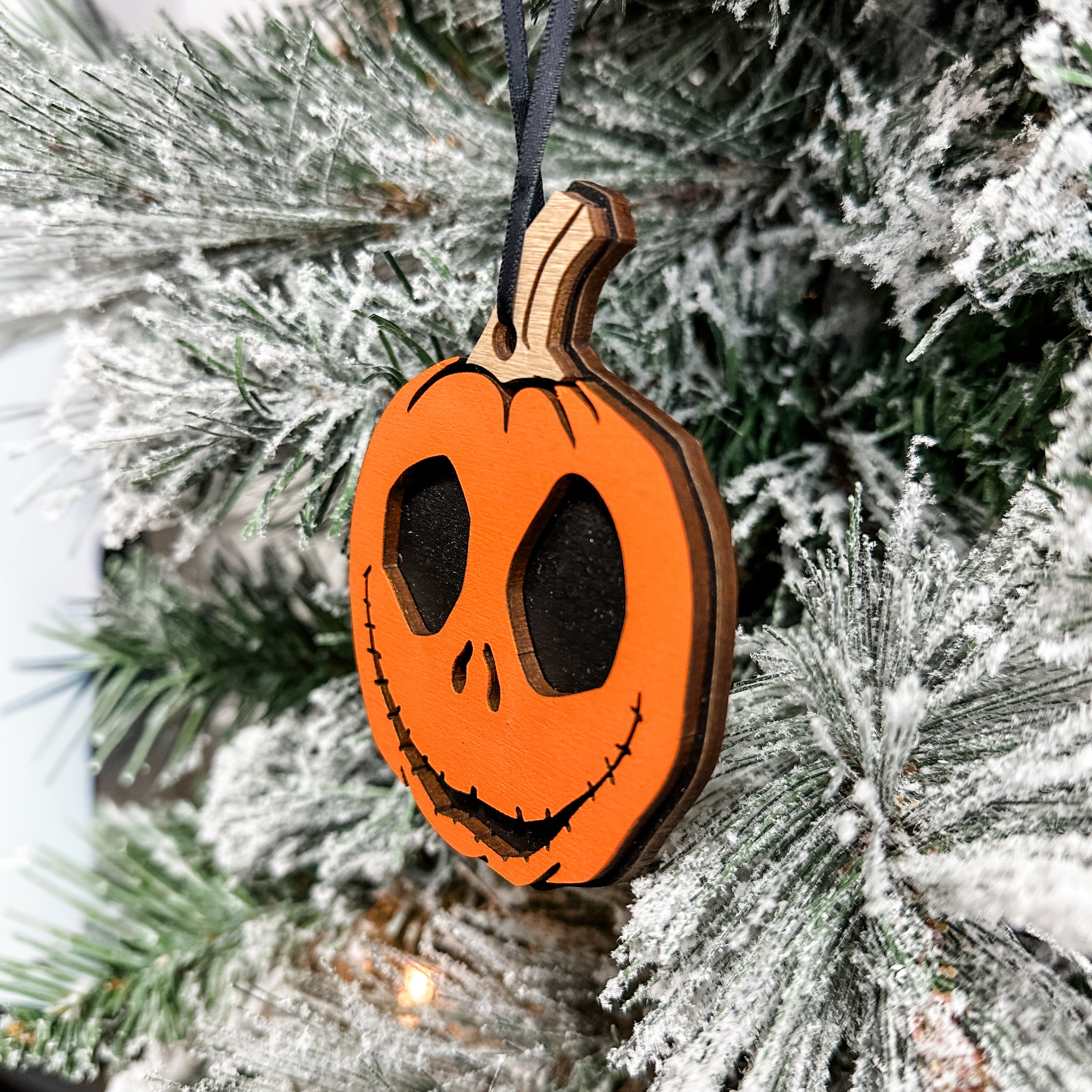 Pumpkin Jack • Layered Wood Ornament or Mini Sign • Halloween Decor & Gifts