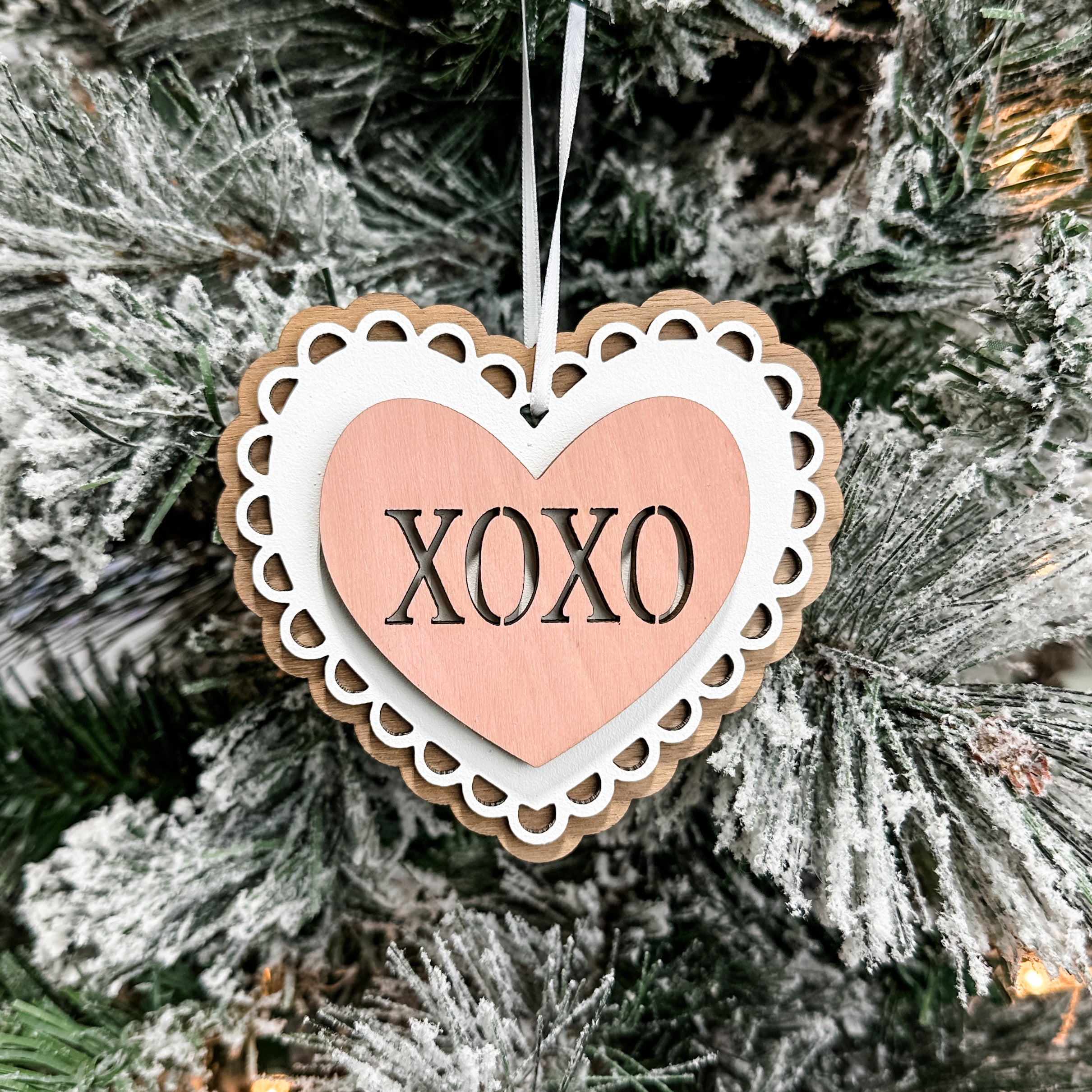 XOXO Heart Ornament