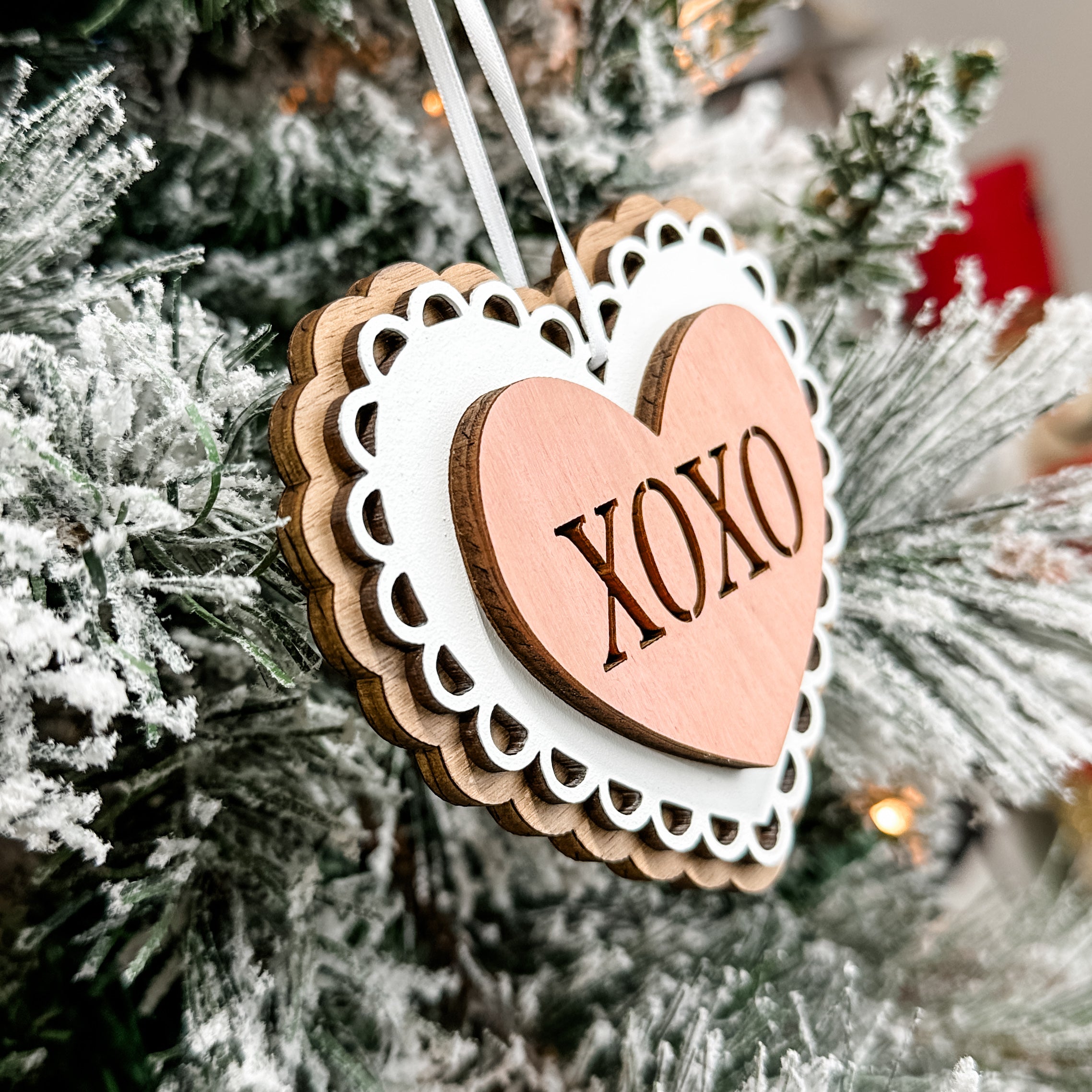 XOXO Heart Ornament