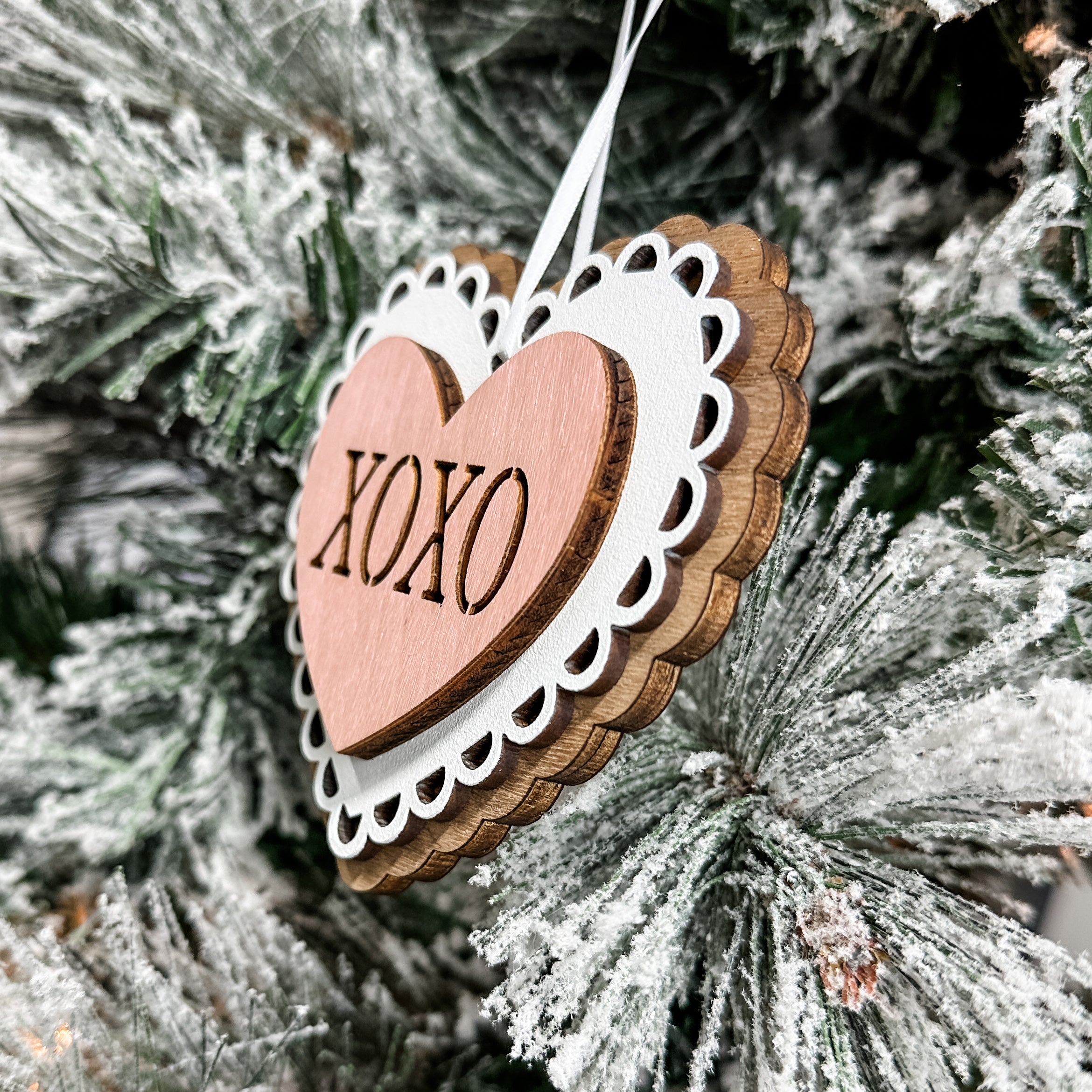 XOXO Heart Ornament