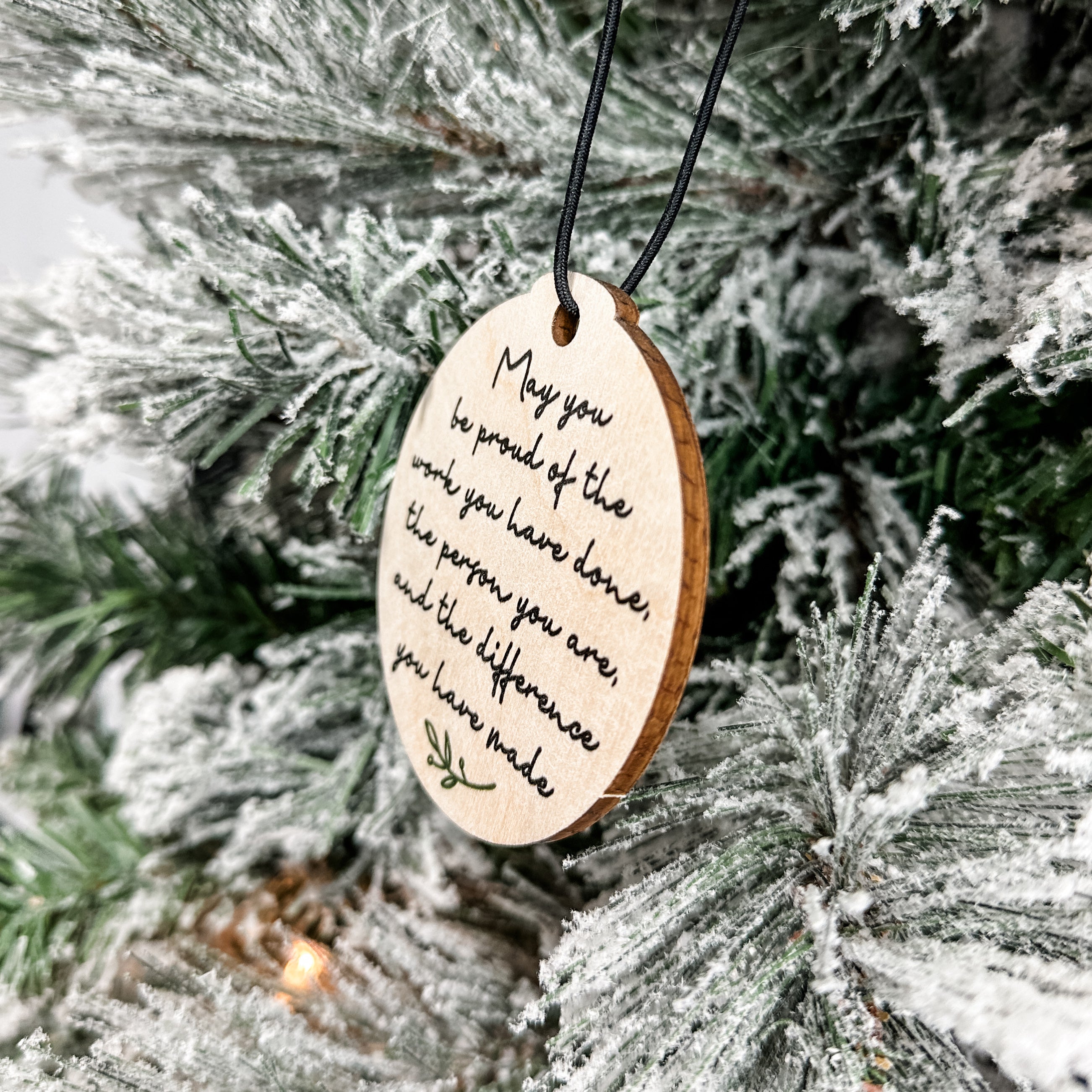 May You Be Proud of the Work You Have Done • Wood Ornament, Magnet, or Mini Sign • For Graduations, Retirements, Milestones