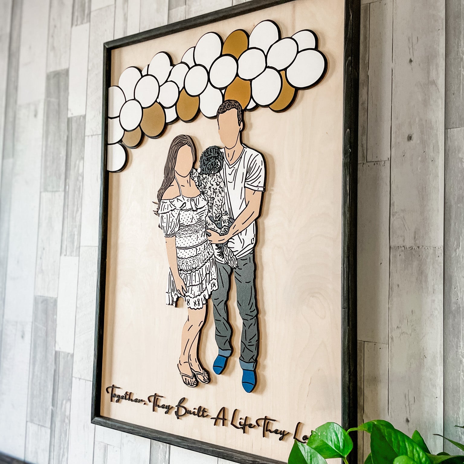 Weddings & Anniversaries Portrait • Hand-Painted 3D Artwork from Photo • For Couples, Anniversaries, & Weddings