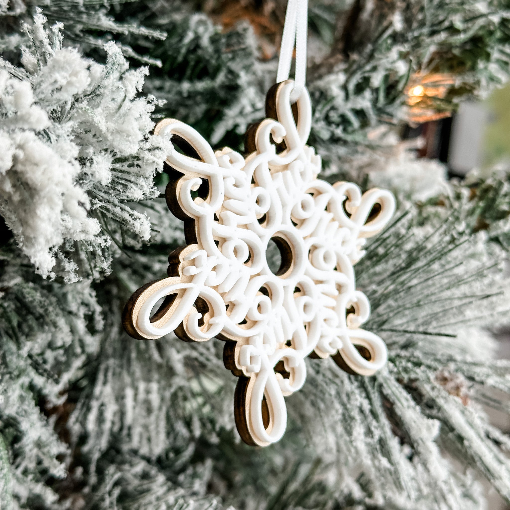F*CK Flake • 3D Wood Ornament • Adult Gifts For Christmas