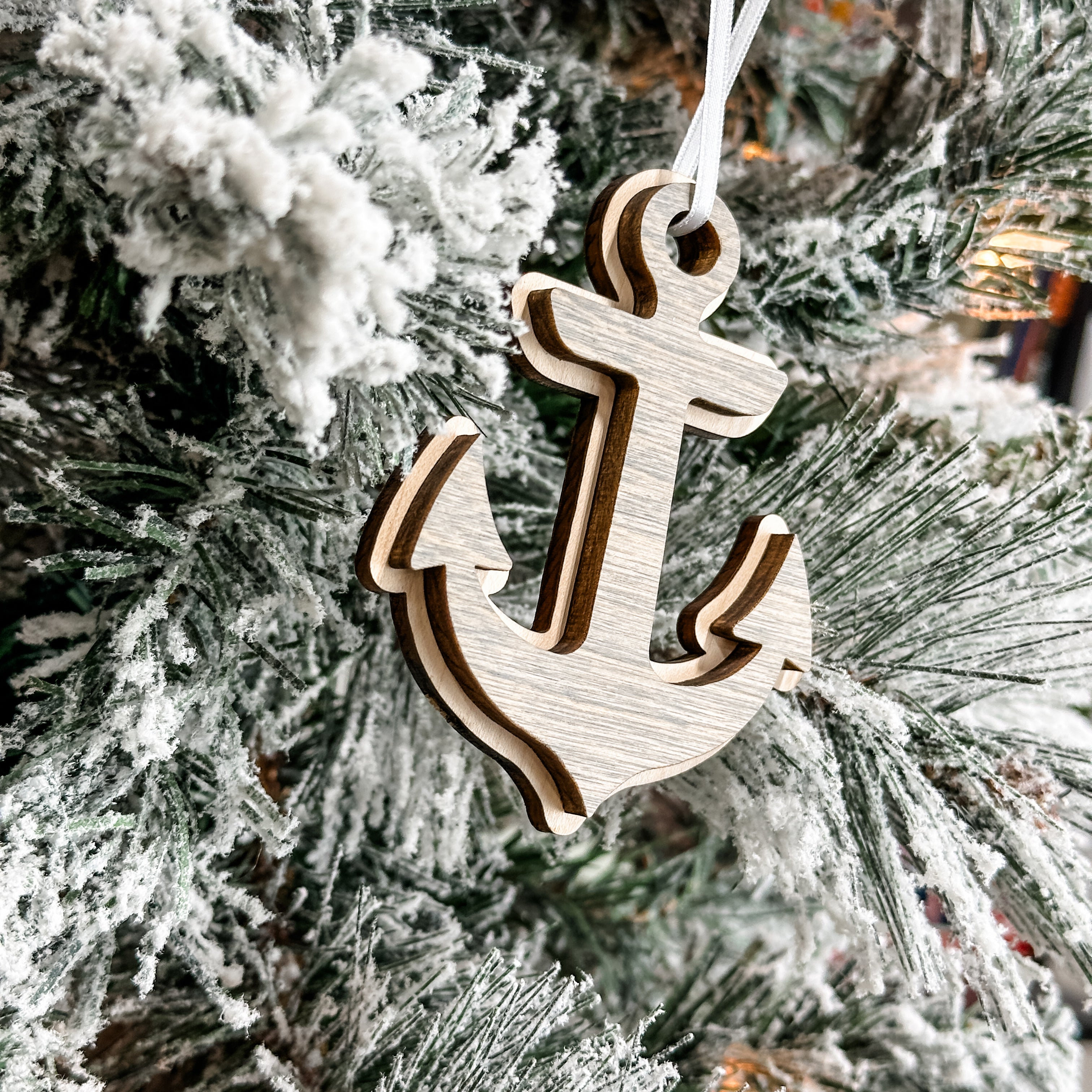 The Anchor • 3D Wood Ornament • For Lake Lovers & Boat Enthusiasts