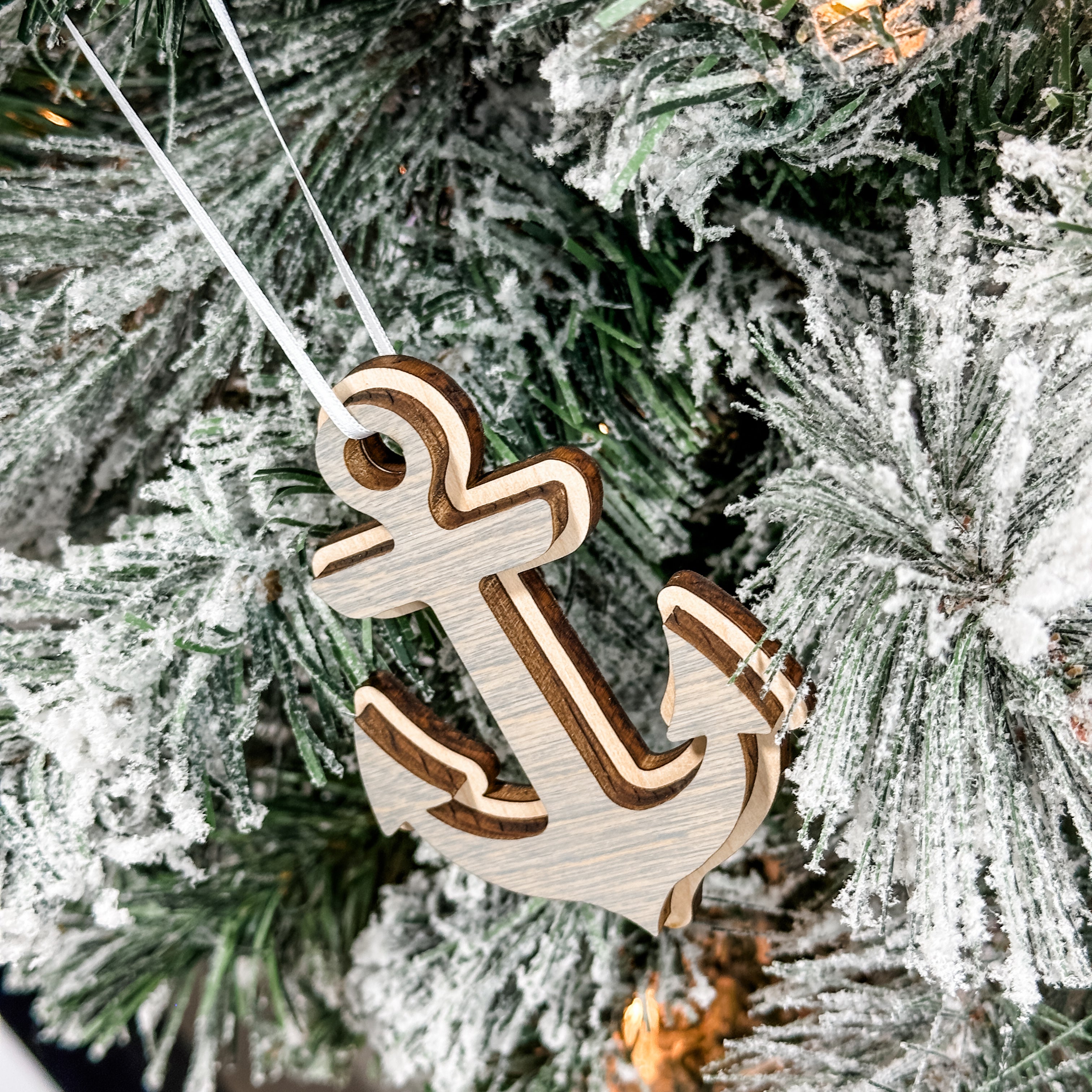 The Anchor • 3D Wood Ornament • For Lake Lovers & Boat Enthusiasts