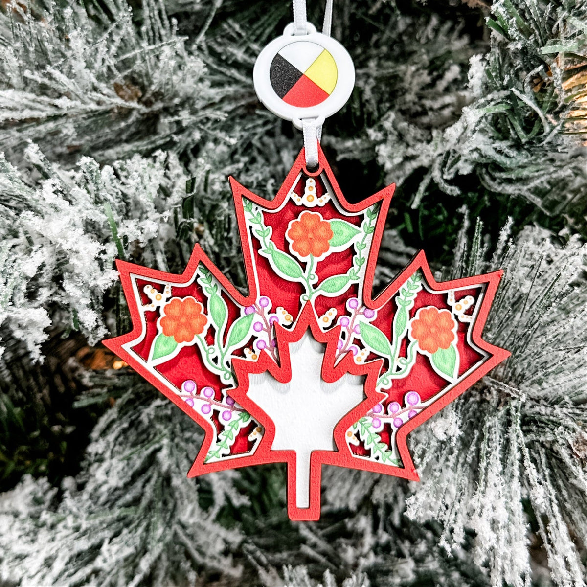 Indigenous Maple Leaf Ornament