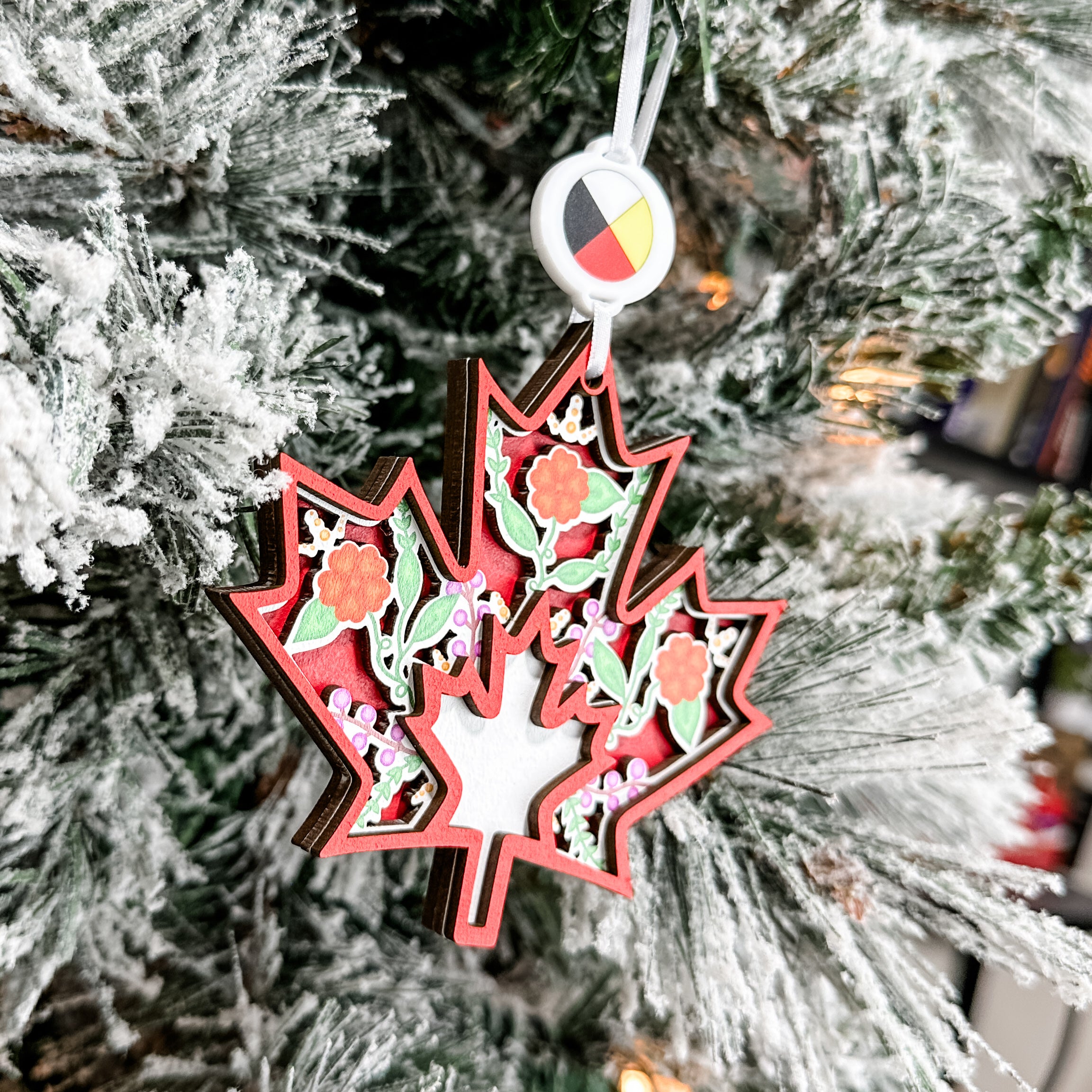 Indigenous Maple Leaf • 3D Wood Ornament • For Those Who Appreciate this Land