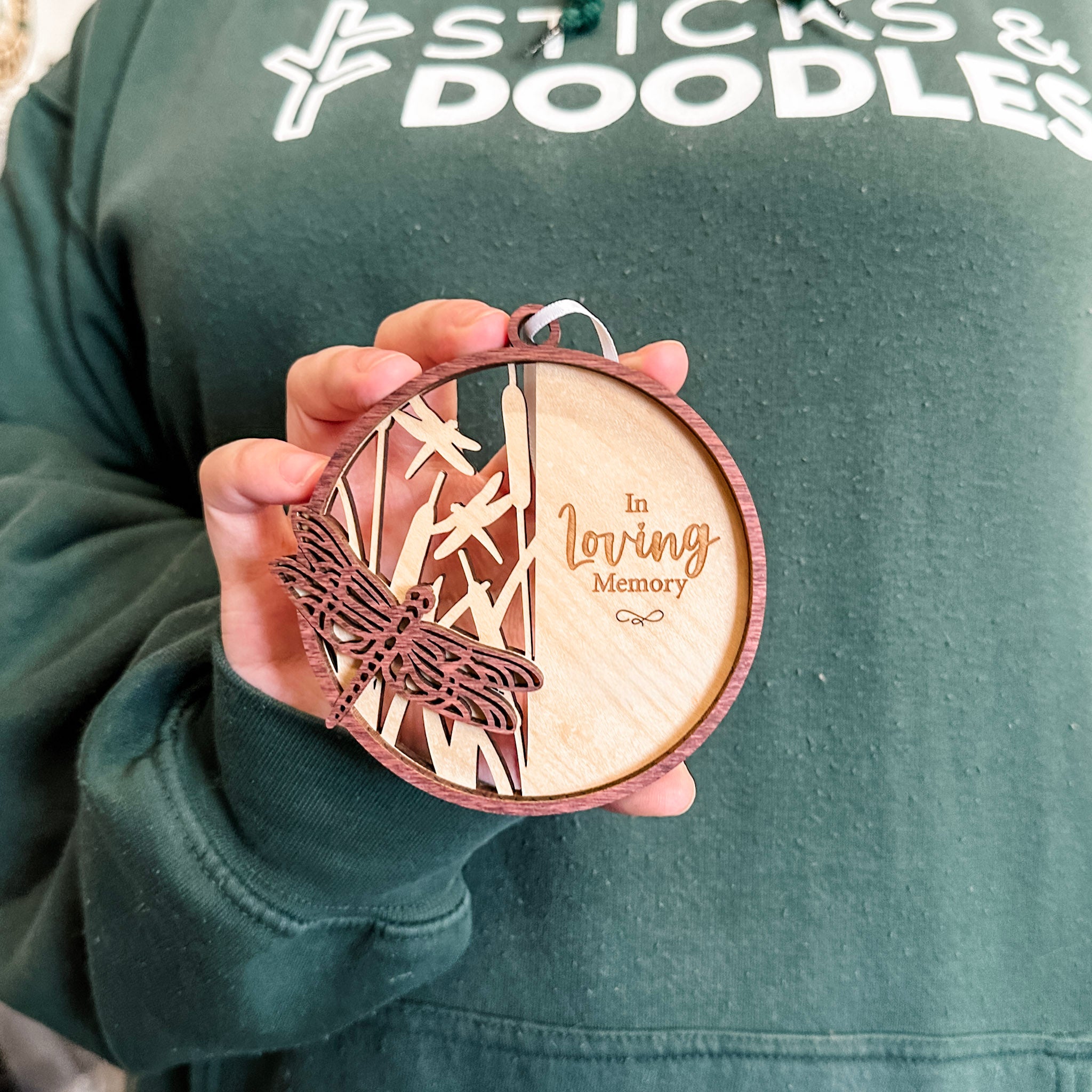 Memorial Butterfly, Dragonfly & Hummingbird • Personalized Ornament, Magnet or Mini Sign • For Grieving Families