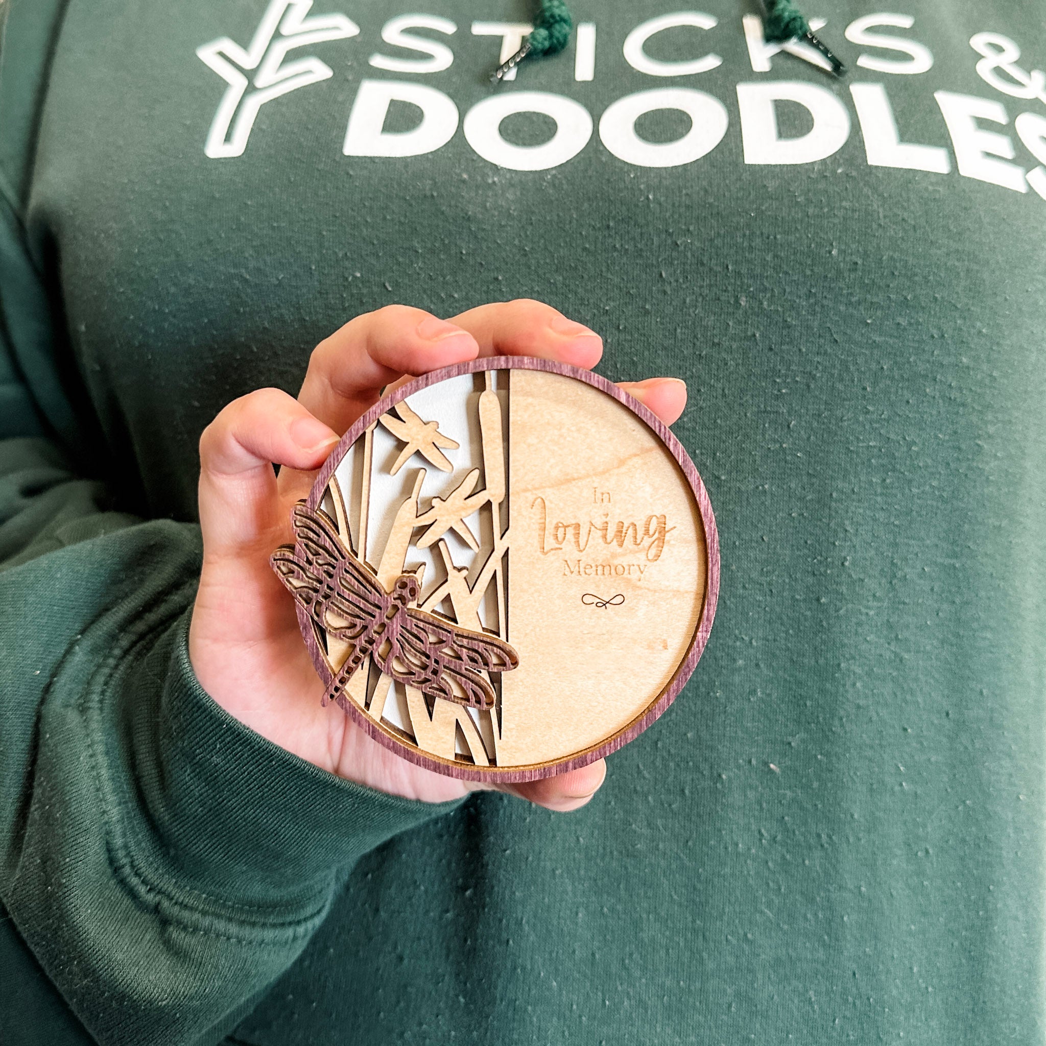 Memorial Butterfly, Dragonfly & Hummingbird • Personalized Ornament, Magnet or Mini Sign • For Grieving Families