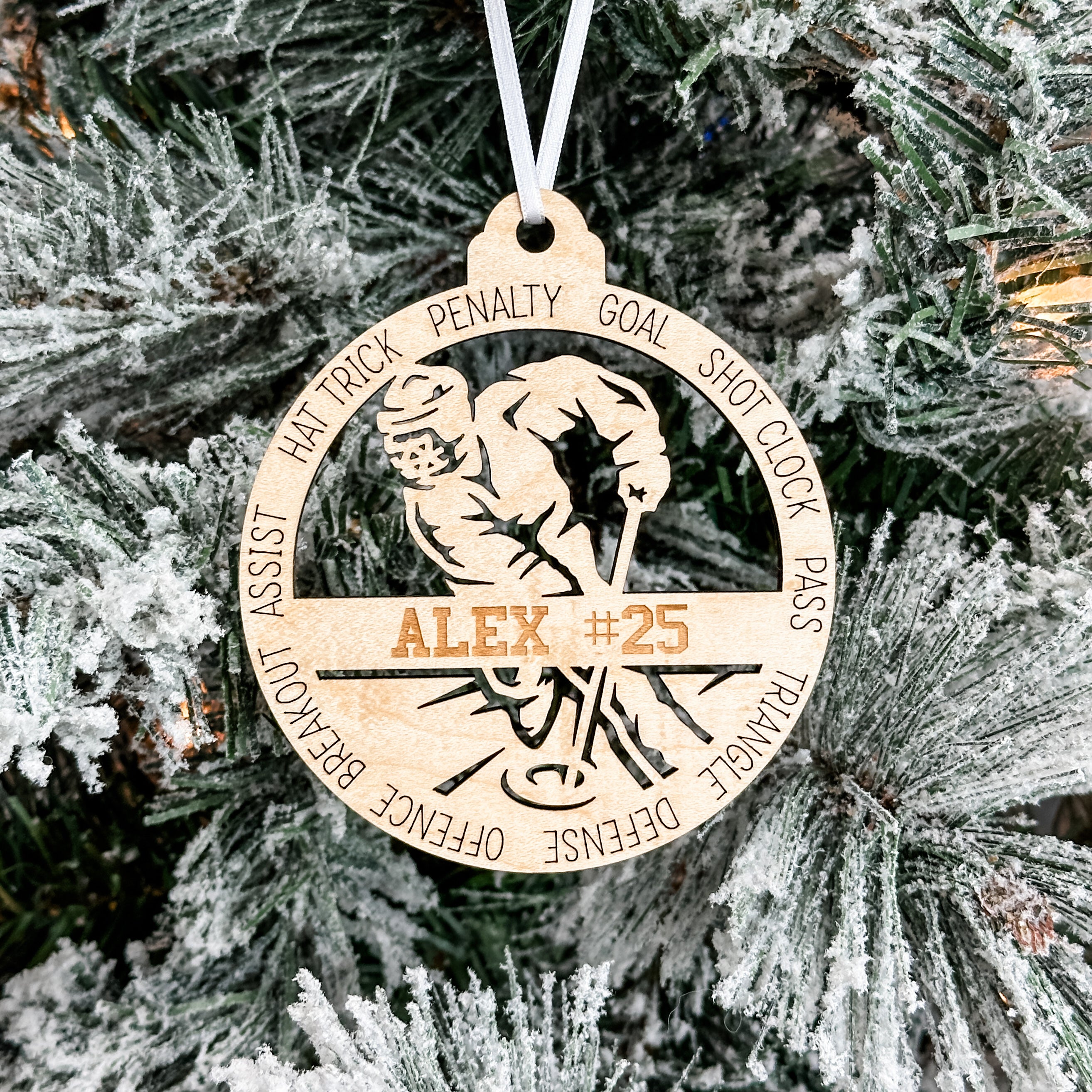 Personalized Ringette Collection • Ornament, Magnet, Medal, or Mini Sign