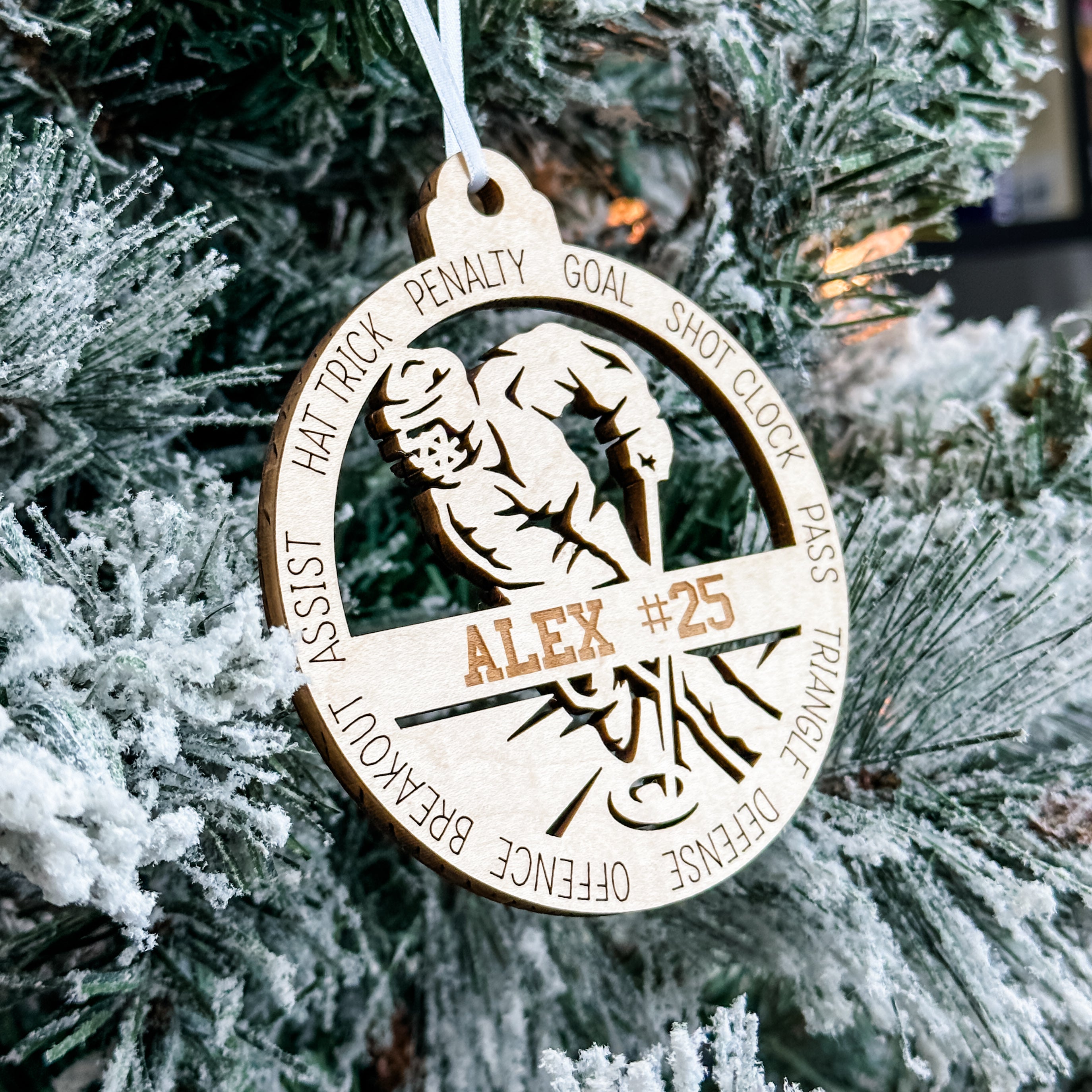 Personalized Ringette Collection • Ornament, Magnet, Medal, or Mini Sign