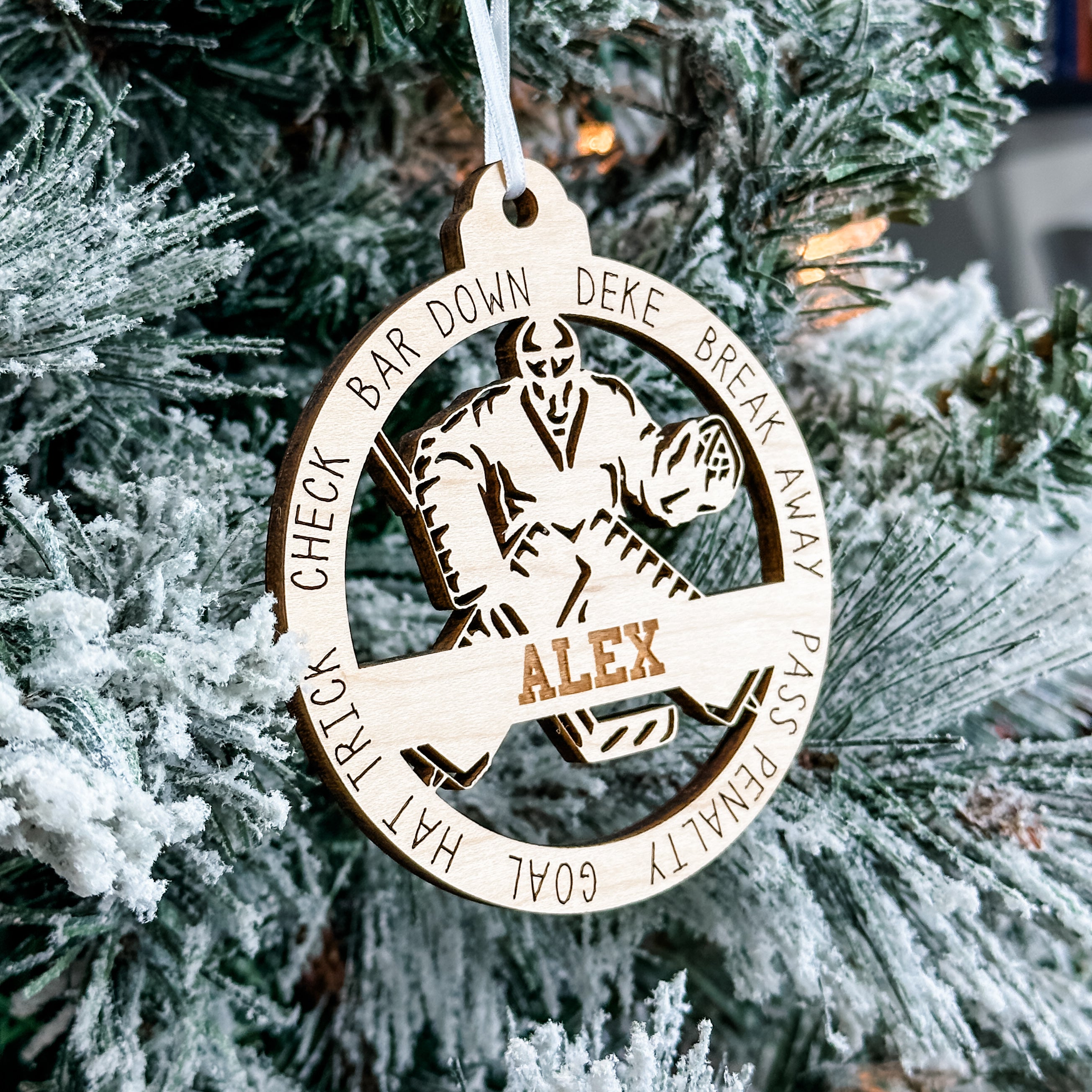 Personalized Ringette Collection • Ornament, Magnet, Medal, or Mini Sign