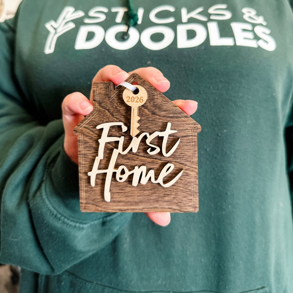First / New Home with Year Ornament