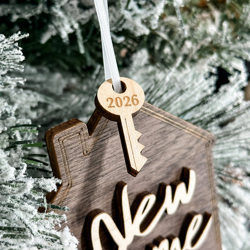 First / New Home with Year Ornament