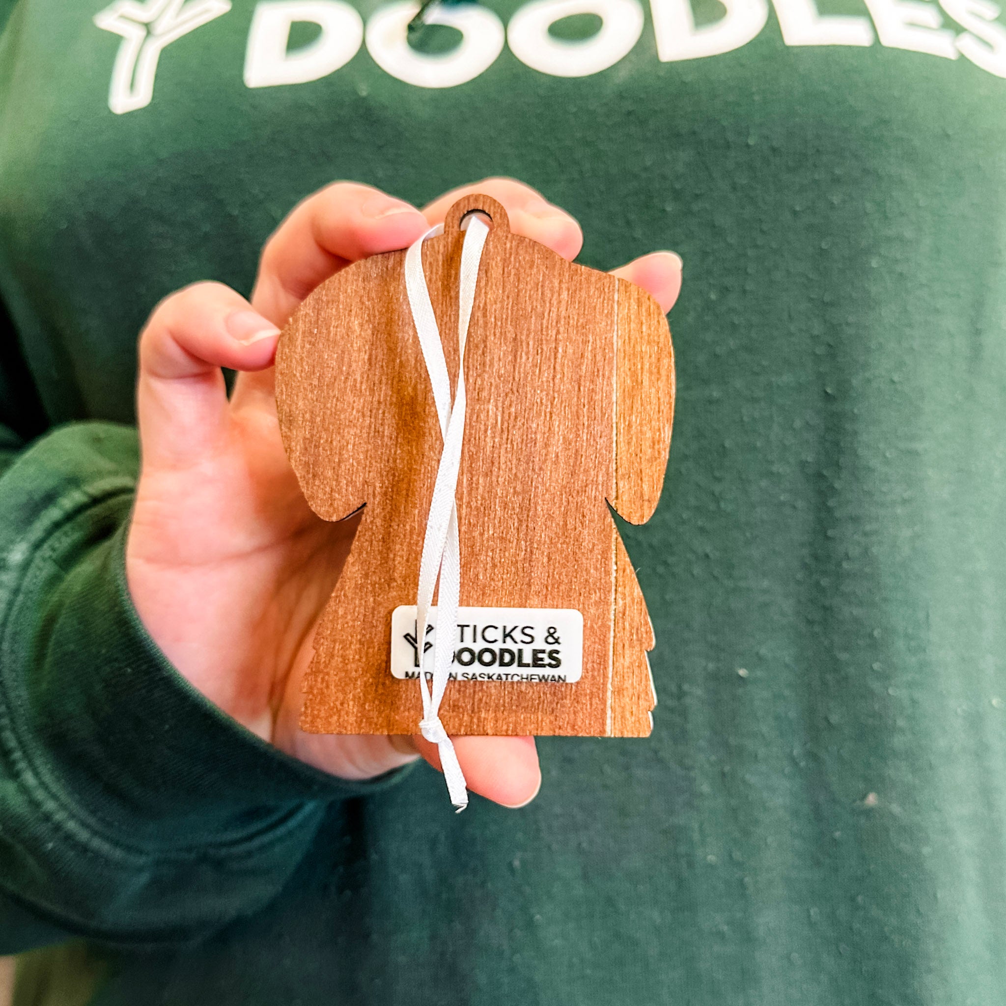 Minimalist Cat or Dog • 3D Wood Ornament • For Pet Lovers