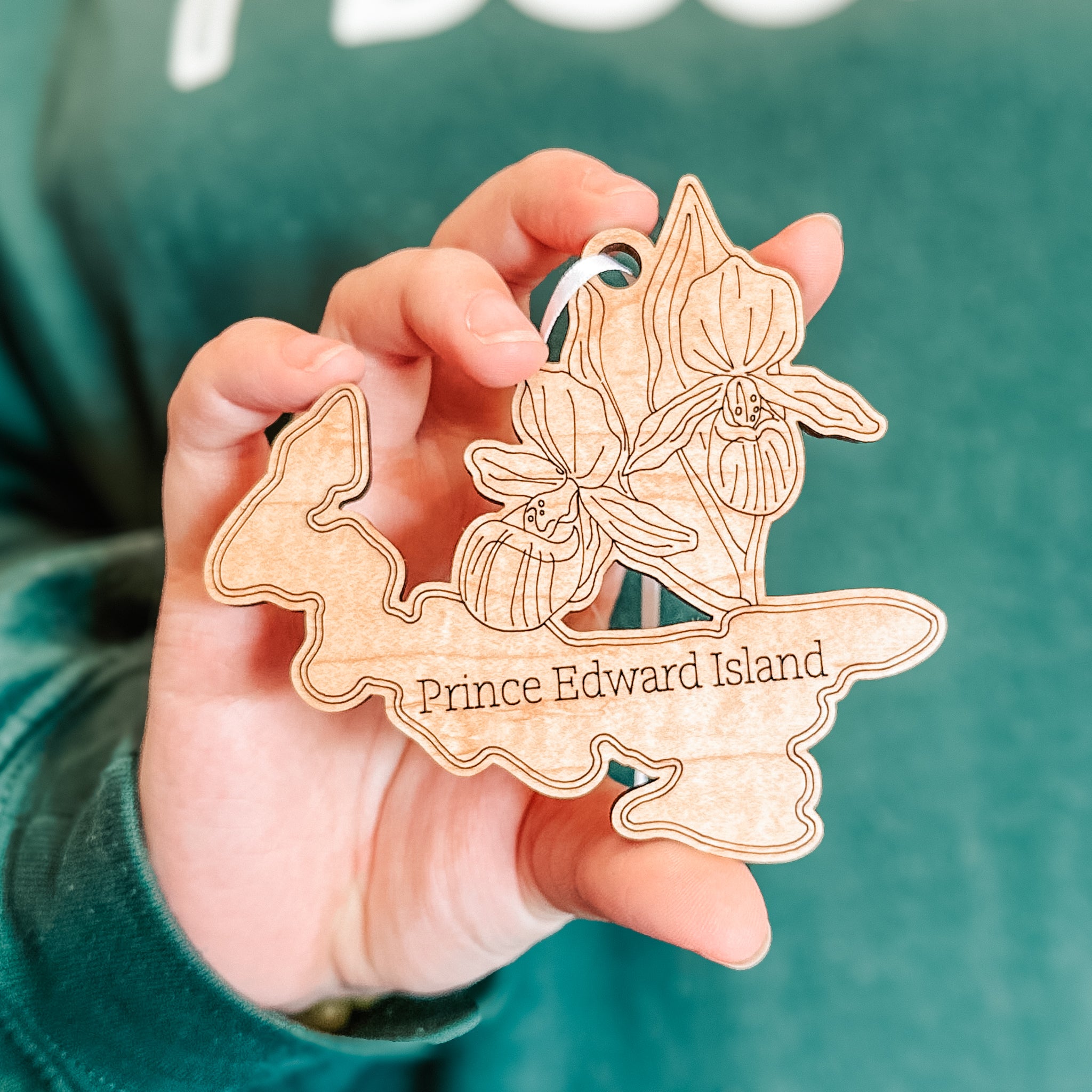 Canadian Provincial Flower • Wood Ornament or Magnet • For Souvenirs, Travel, or Canadian Pride