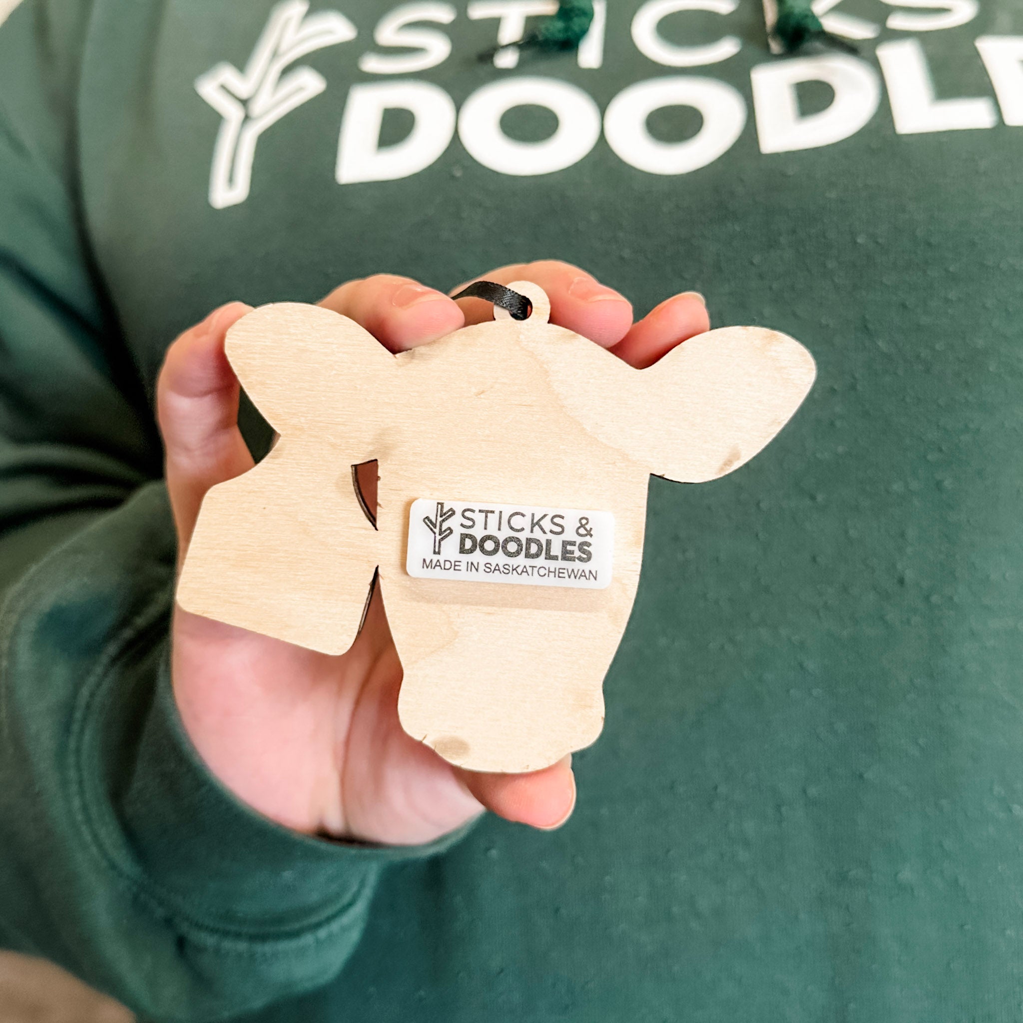 Personalized Cow Tags Ornament