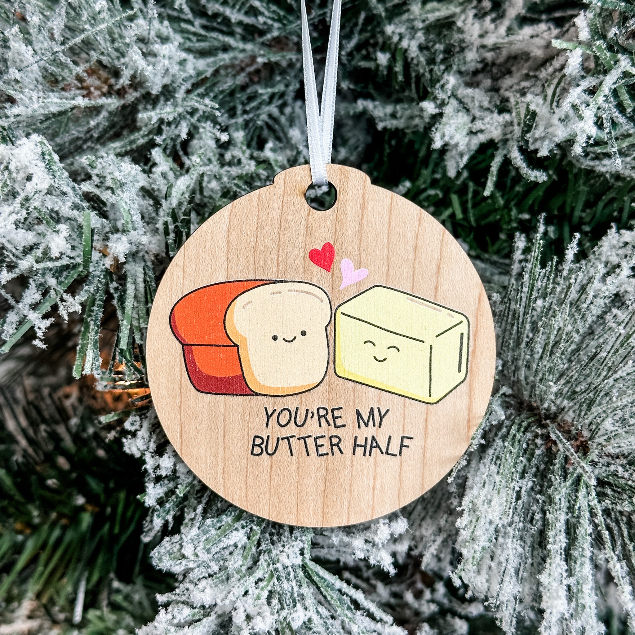 Assorted Funny Puns, Inspirational, and Festive Ornaments