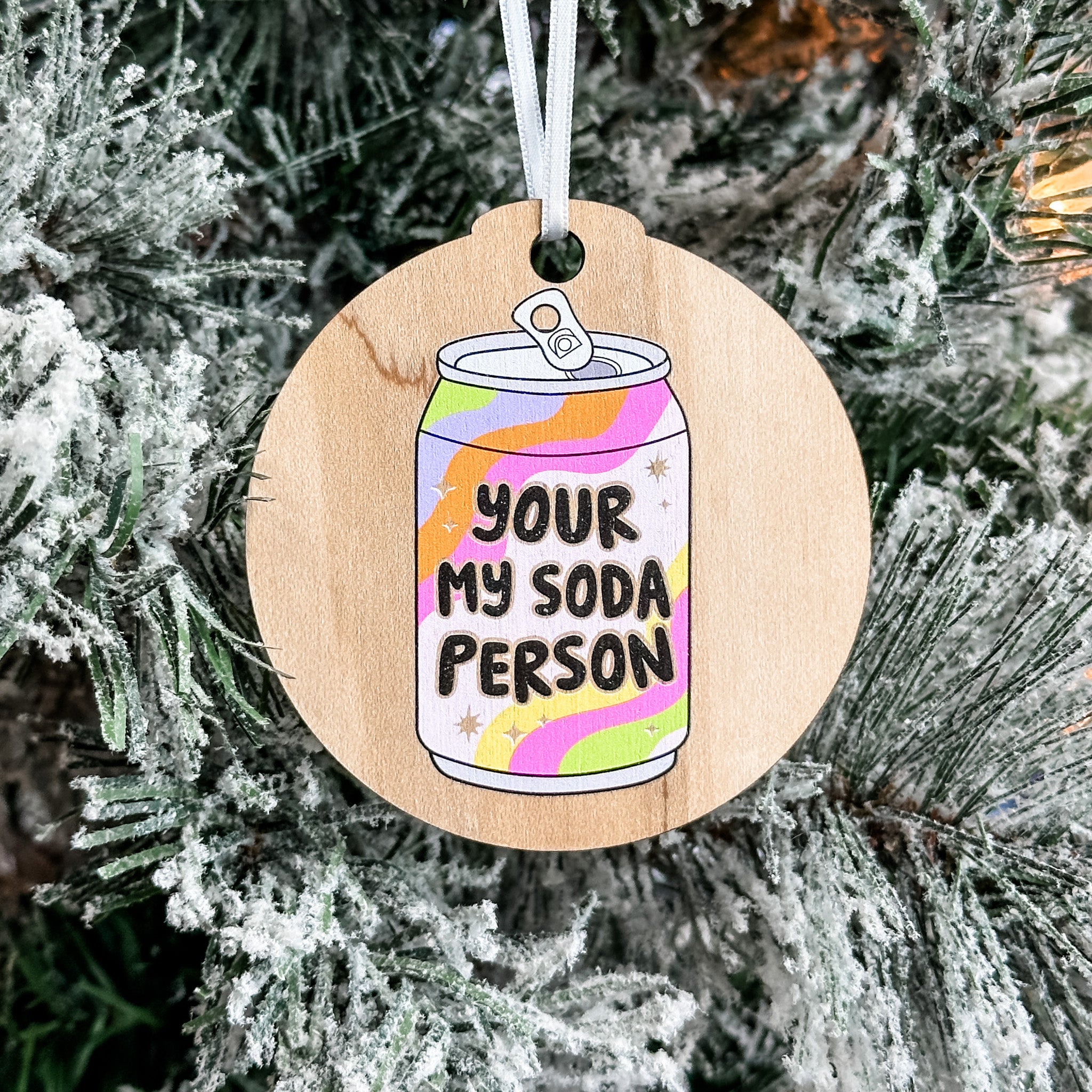 Assorted Funny Puns, Inspirational, and Festive Ornaments