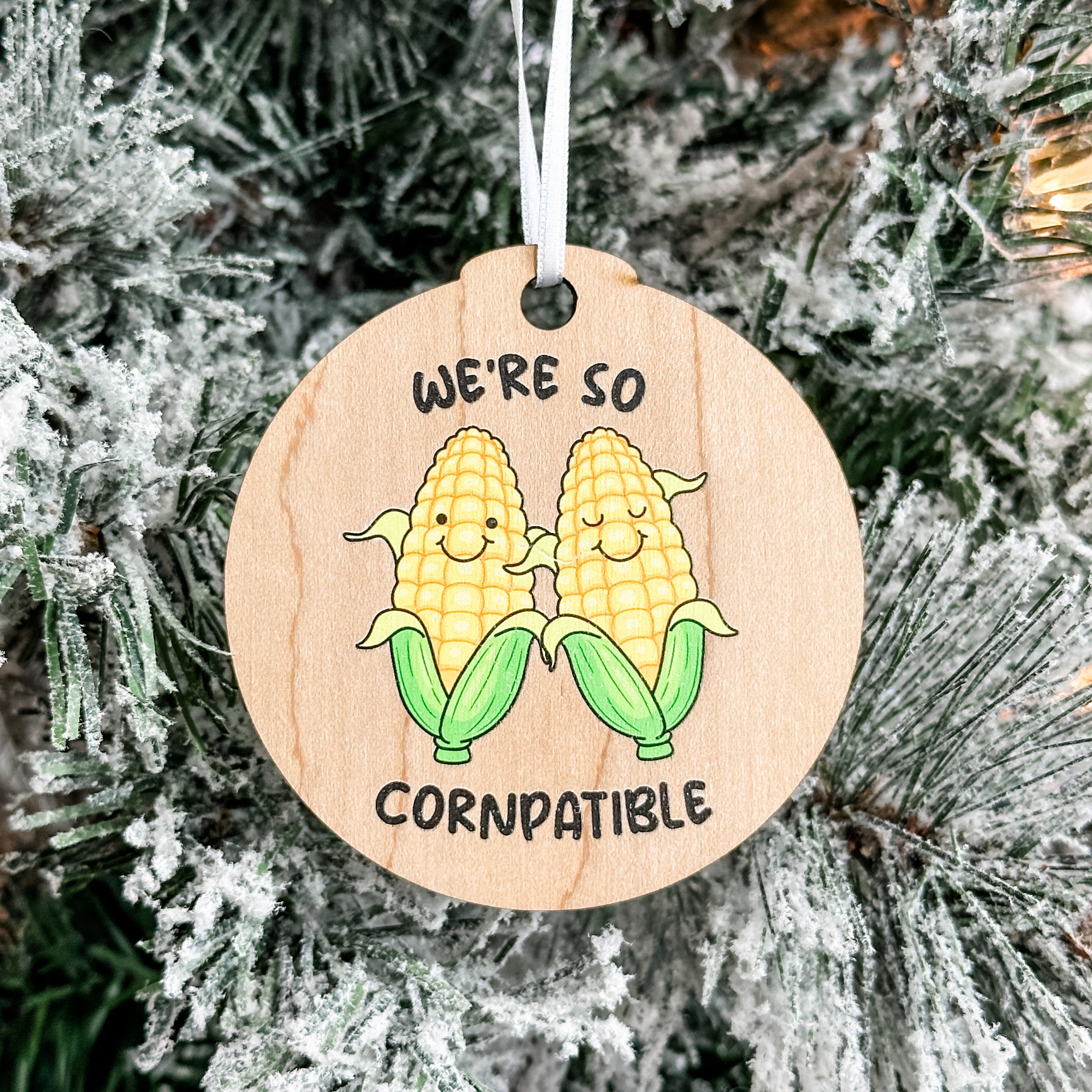 Assorted Funny Puns, Inspirational, and Festive Ornaments