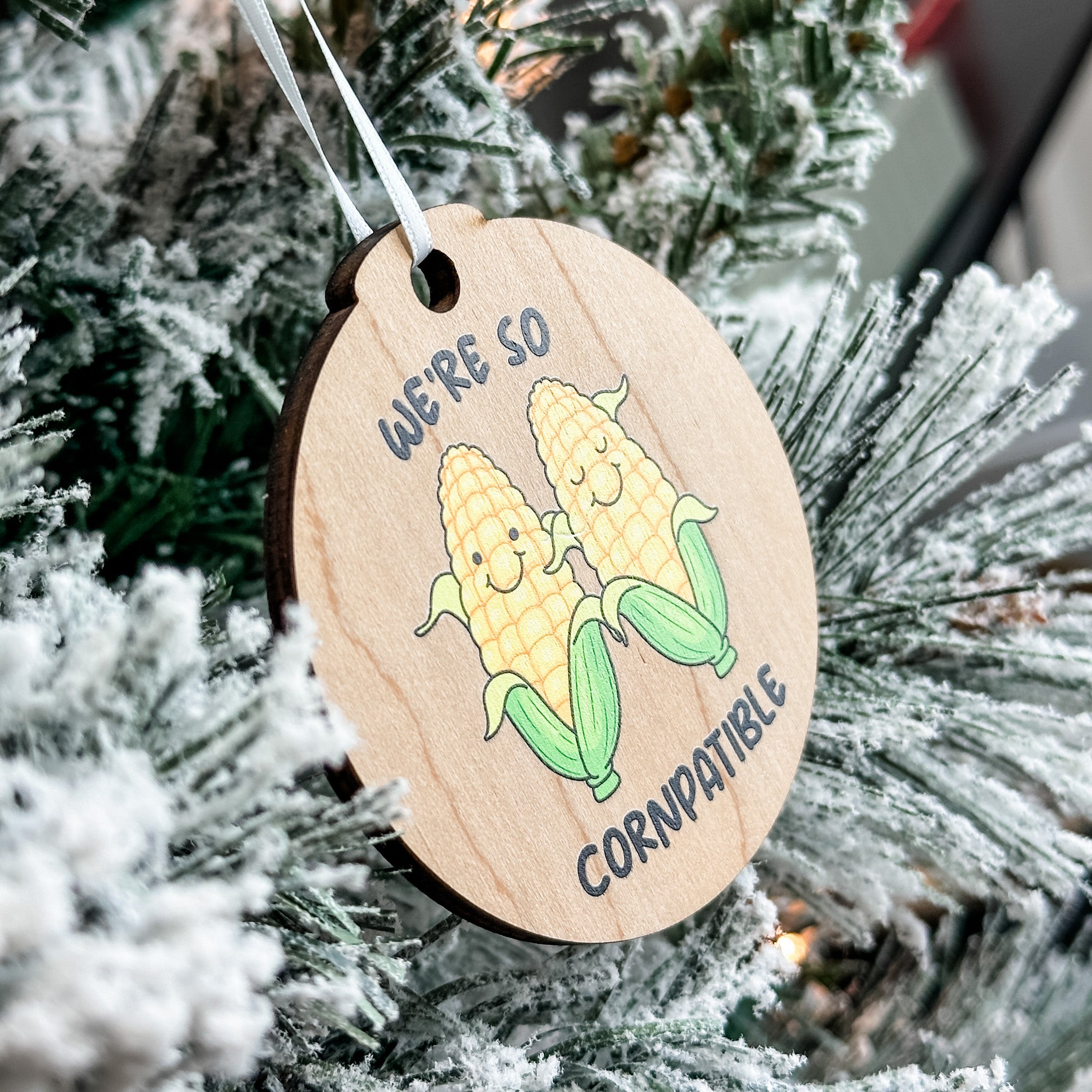 Assorted Funny Puns, Inspirational, and Festive Ornaments