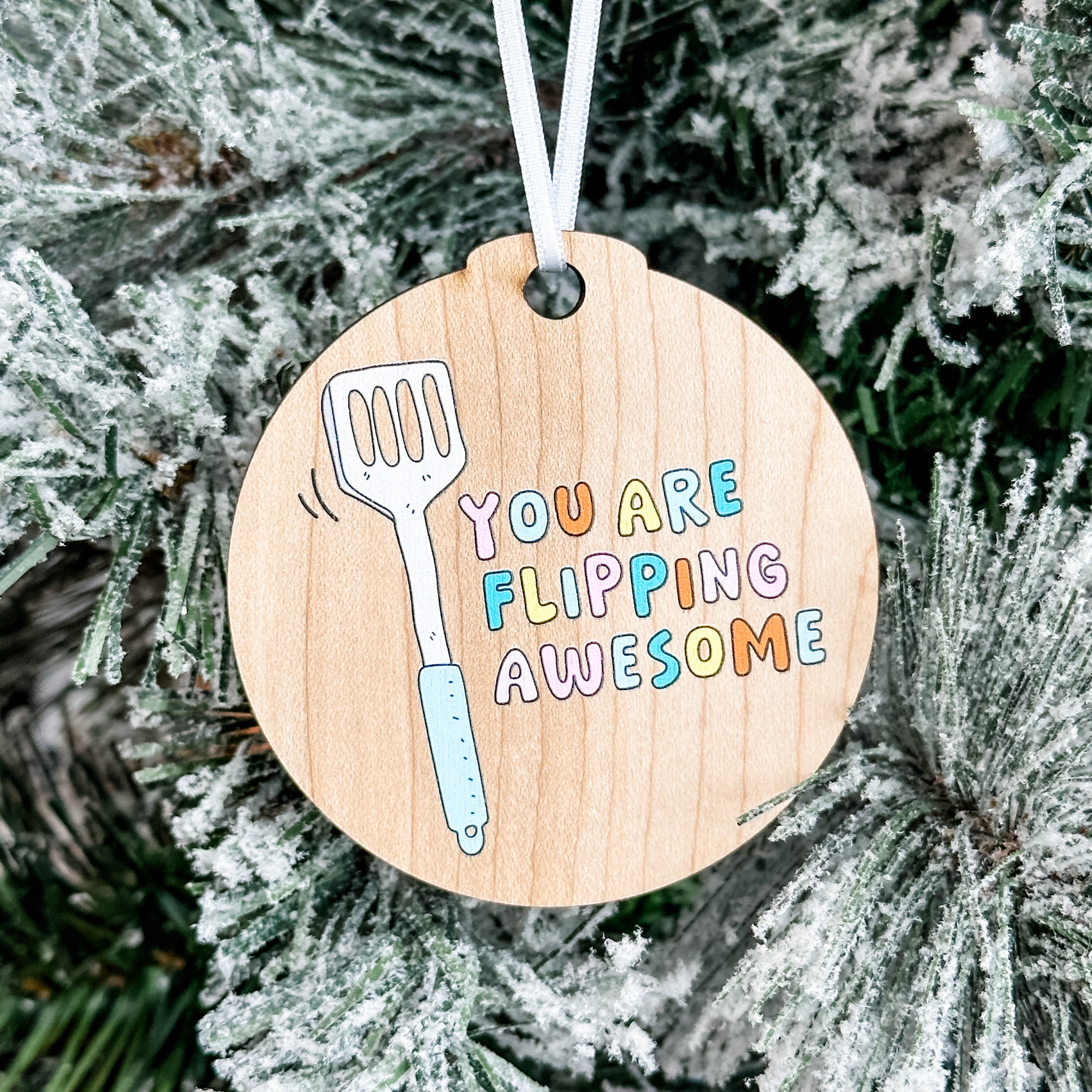 Assorted Funny Puns, Inspirational, and Festive Ornaments