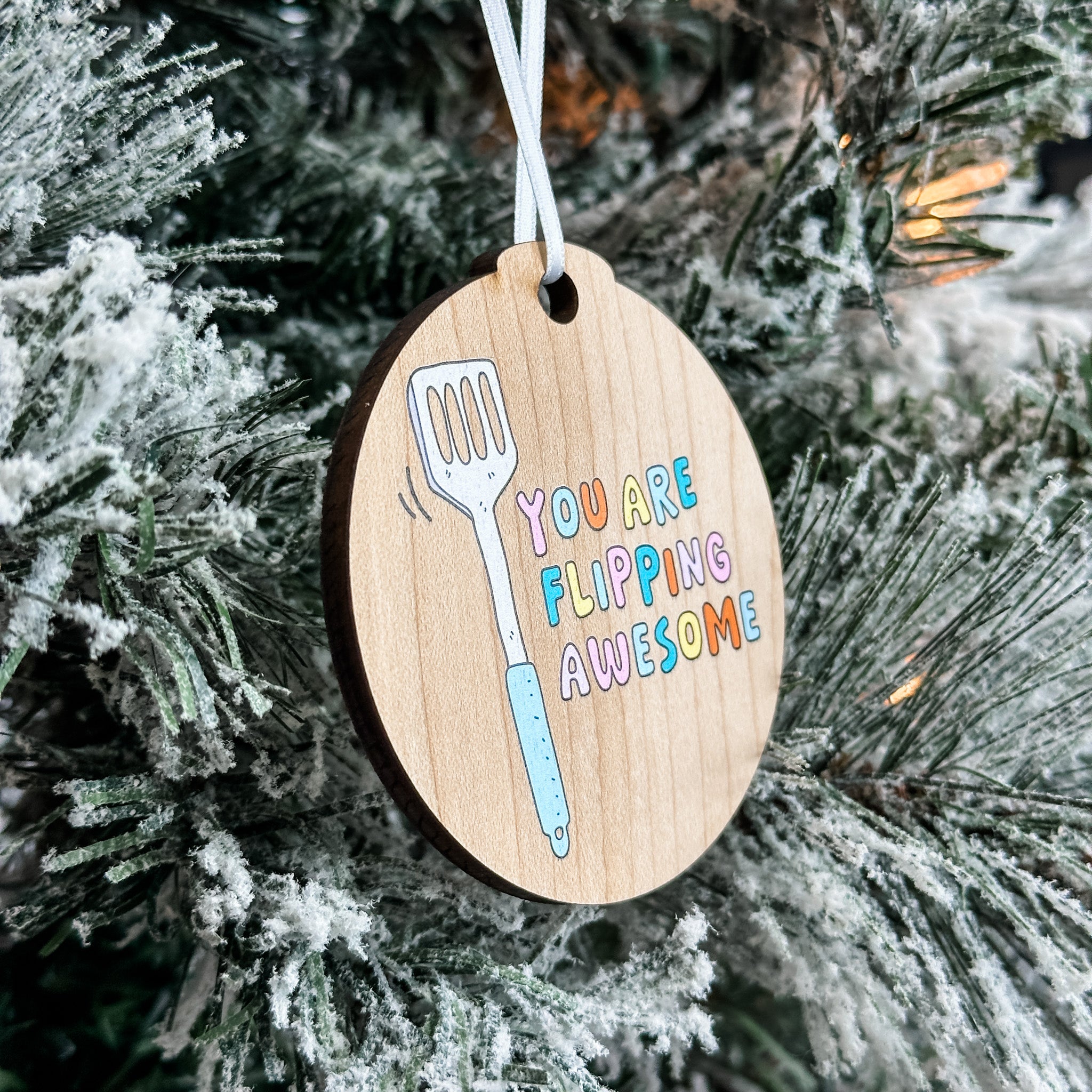 Assorted Funny Puns, Inspirational, and Festive Ornaments