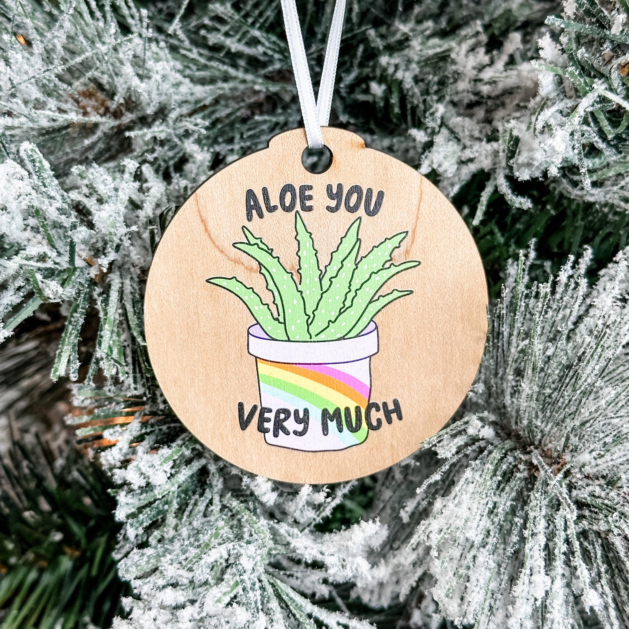 Assorted Funny Puns, Inspirational, and Festive Ornaments