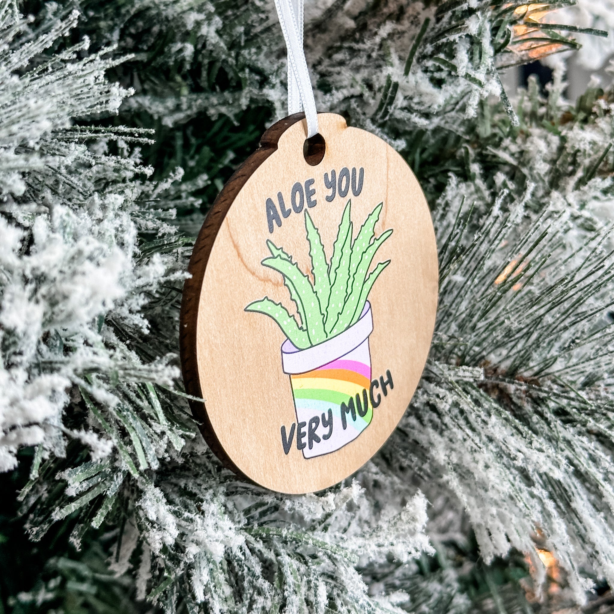 Assorted Funny Puns, Inspirational, and Festive Ornaments