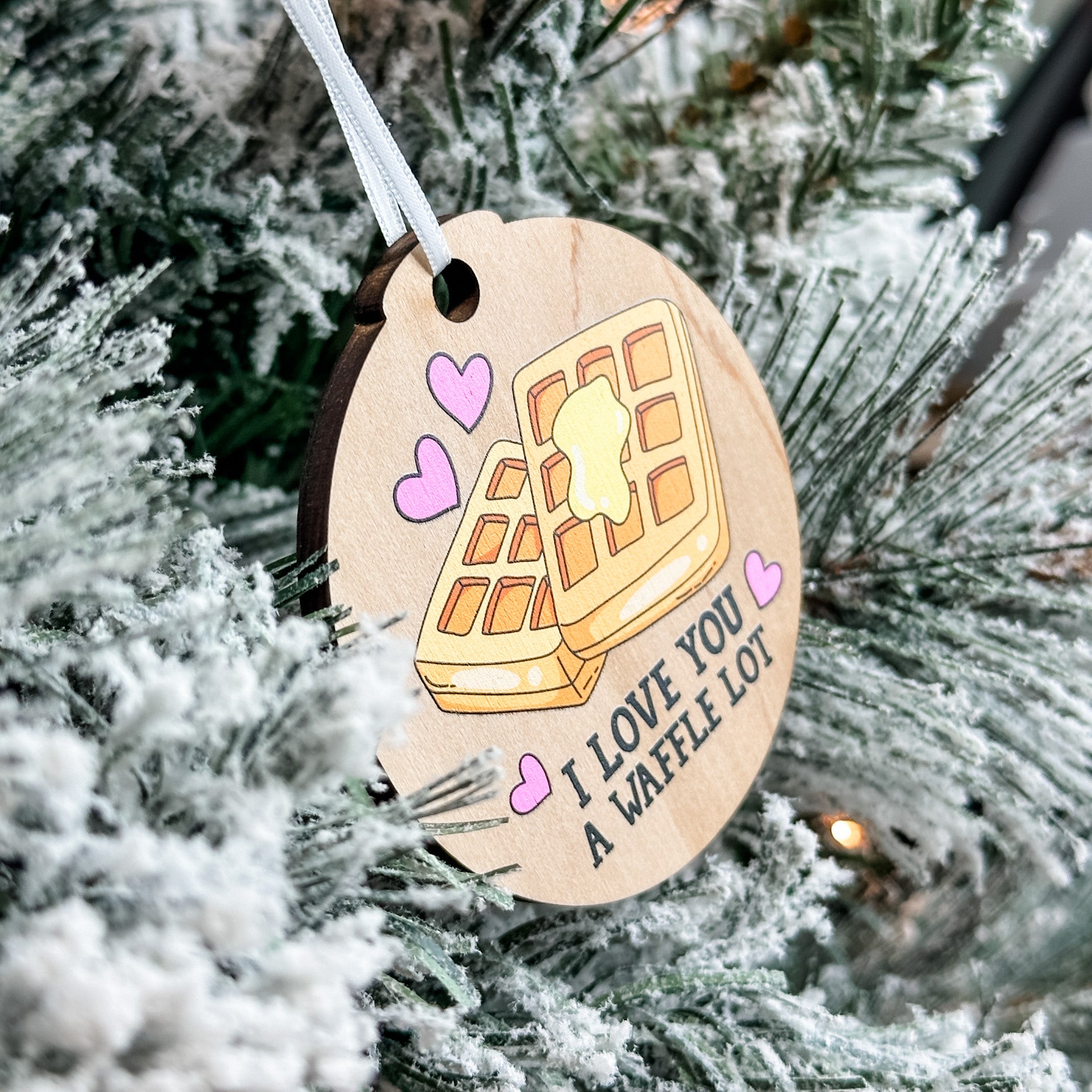 Assorted Funny Puns, Inspirational, and Festive Ornaments