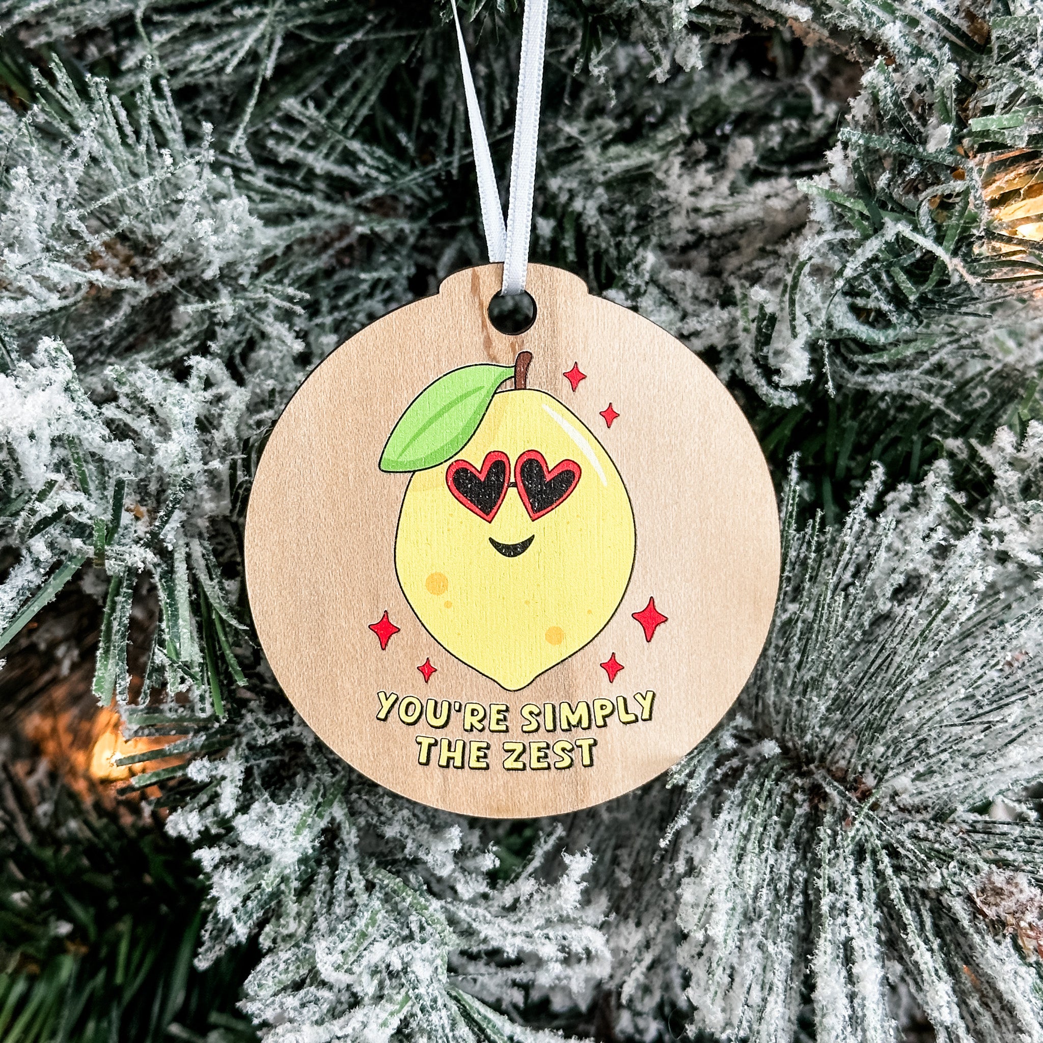 Assorted Funny Puns, Inspirational, and Festive Ornaments