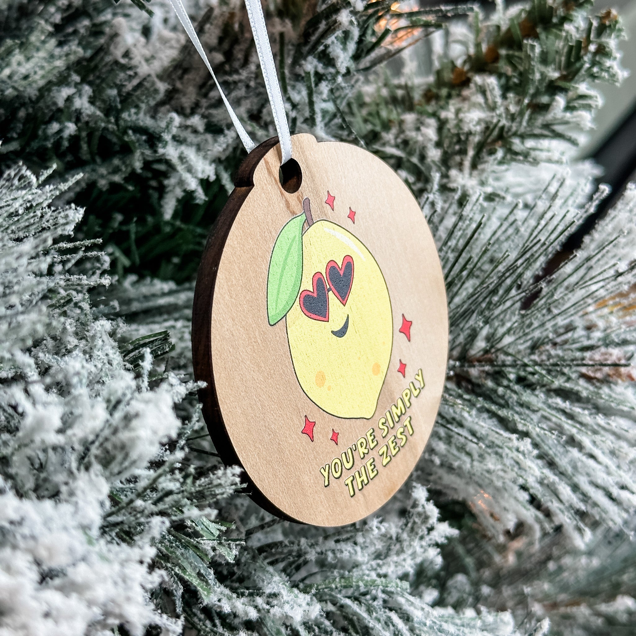 Assorted Funny Puns, Inspirational, and Festive Ornaments