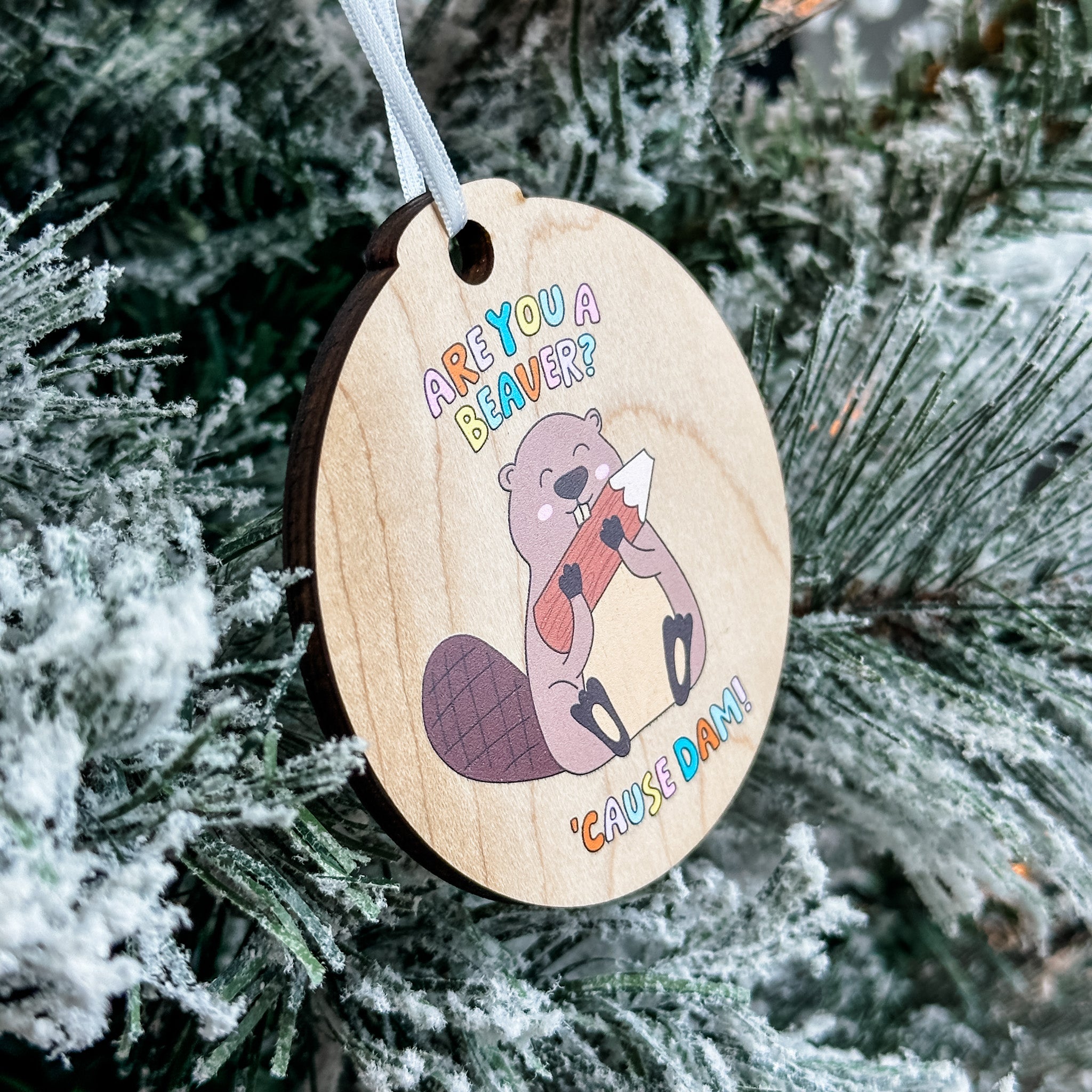 Assorted Funny Puns, Inspirational, and Festive Ornaments