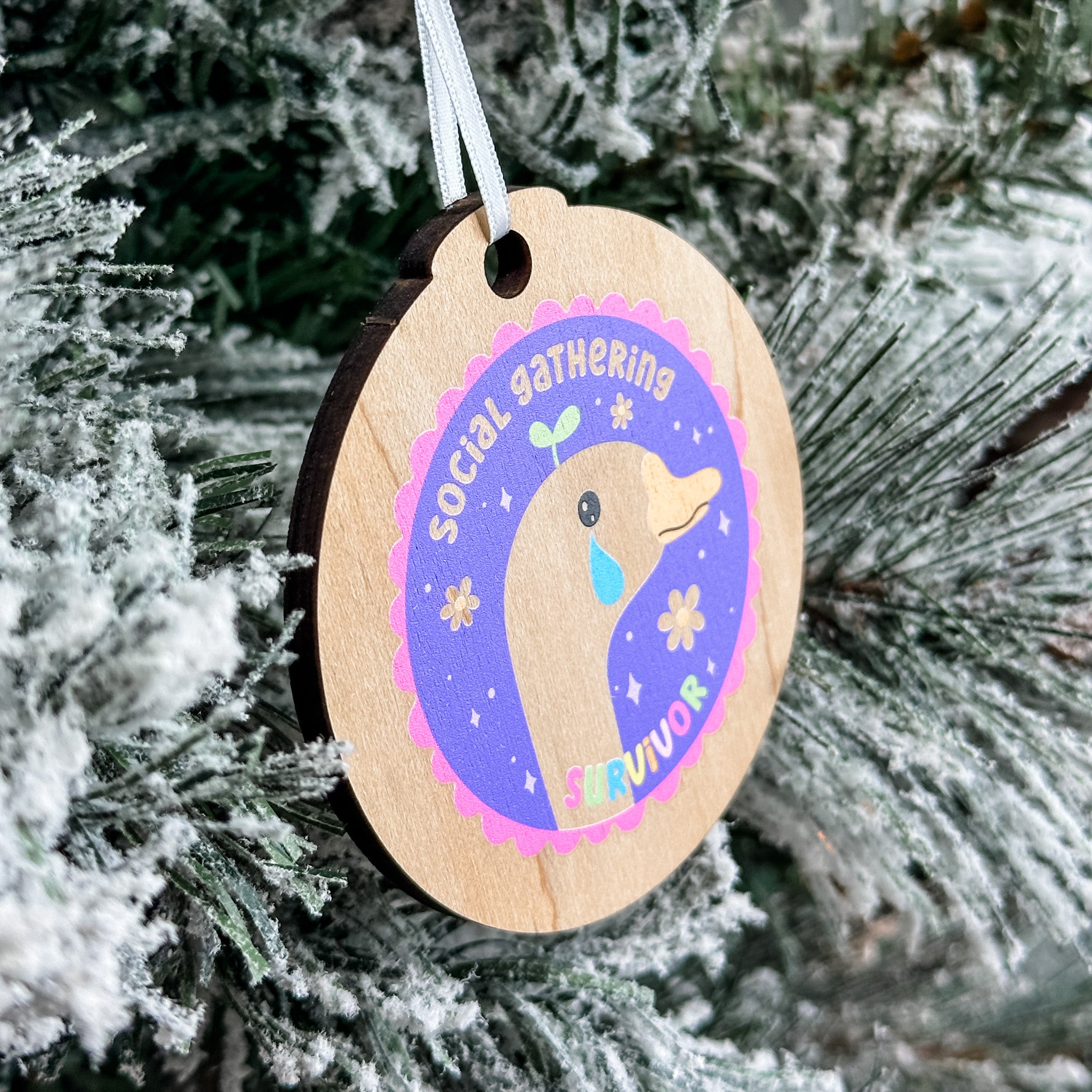 Assorted Funny Puns, Inspirational, and Festive Ornaments