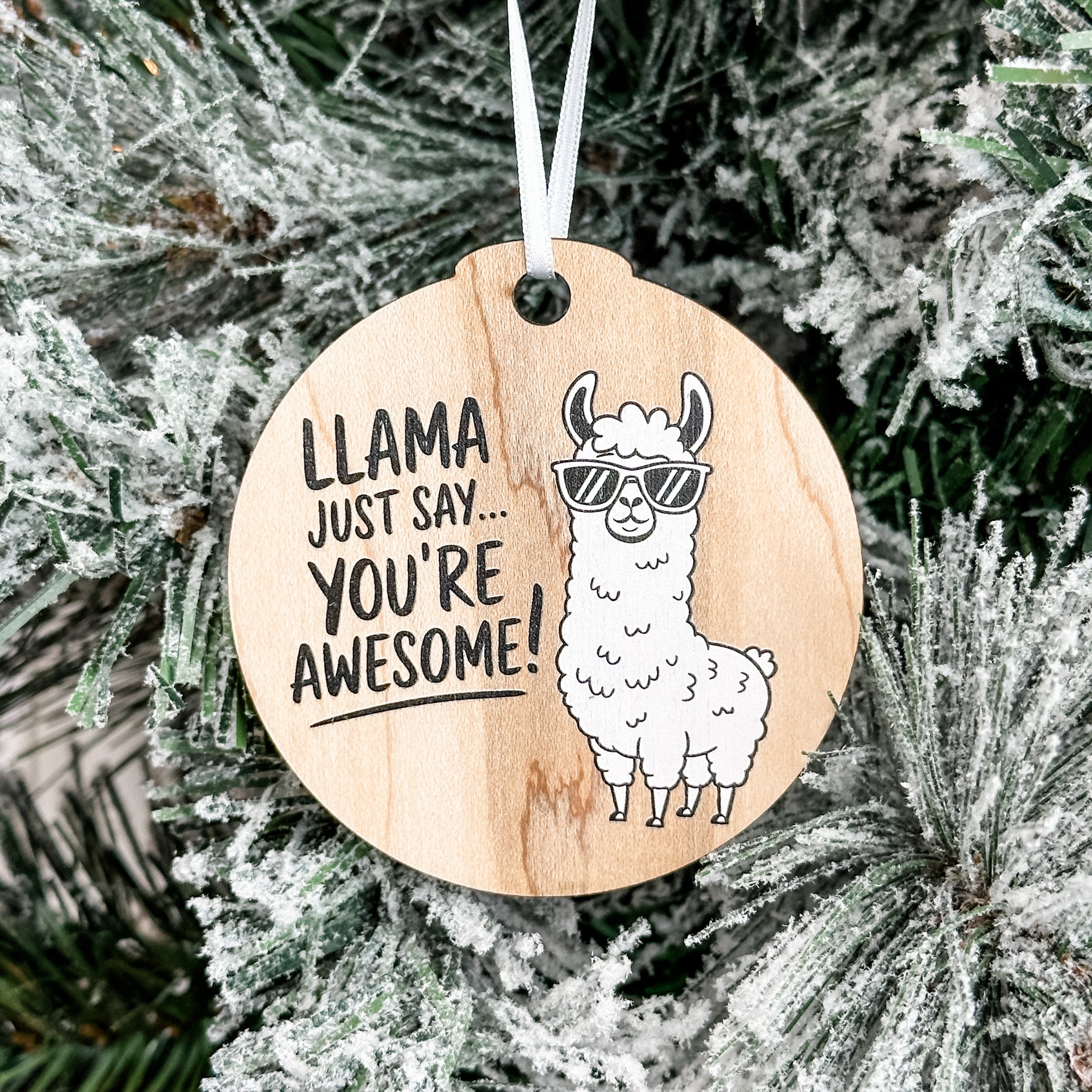 Assorted Funny Puns, Inspirational, and Festive Ornaments