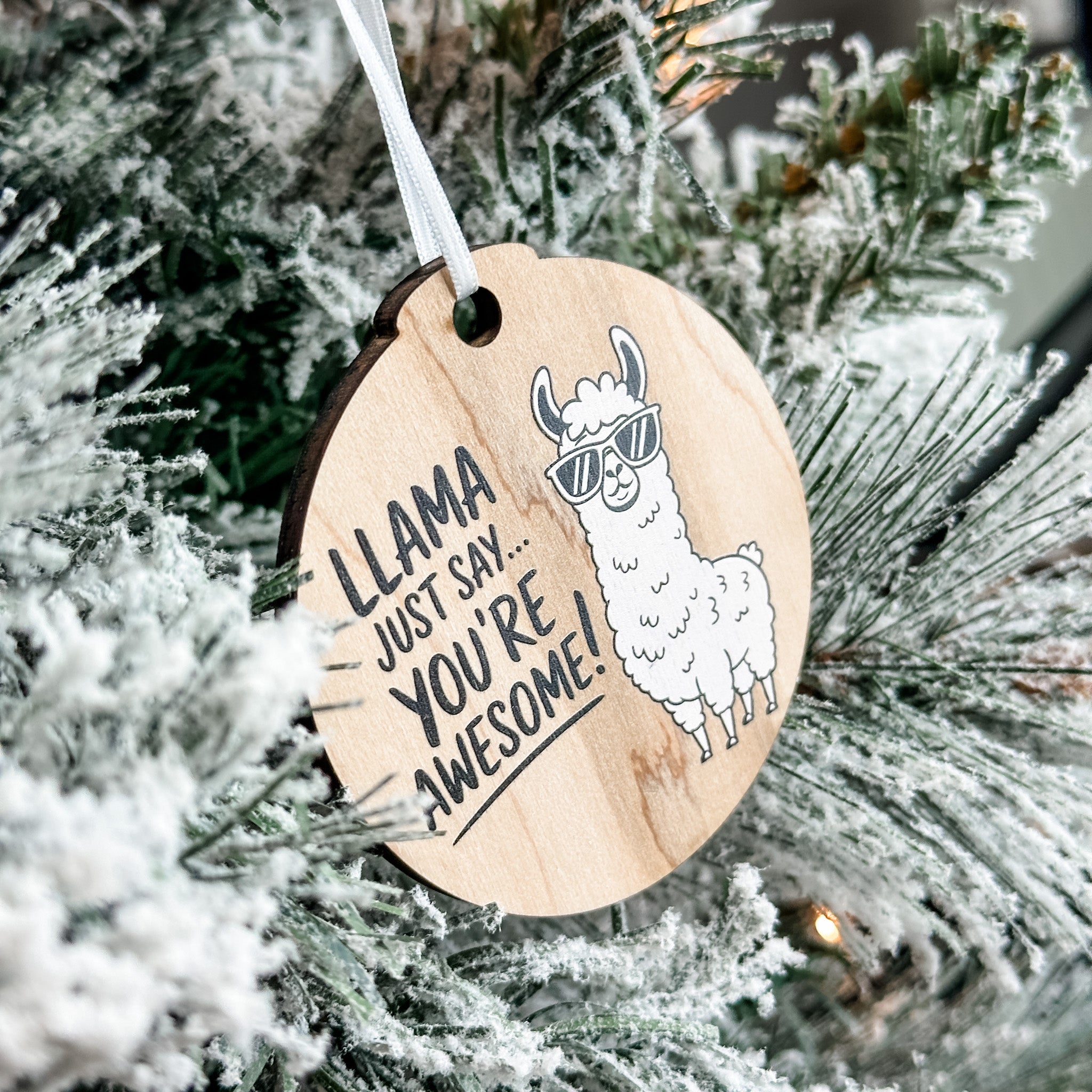 Assorted Funny Puns, Inspirational, and Festive Ornaments