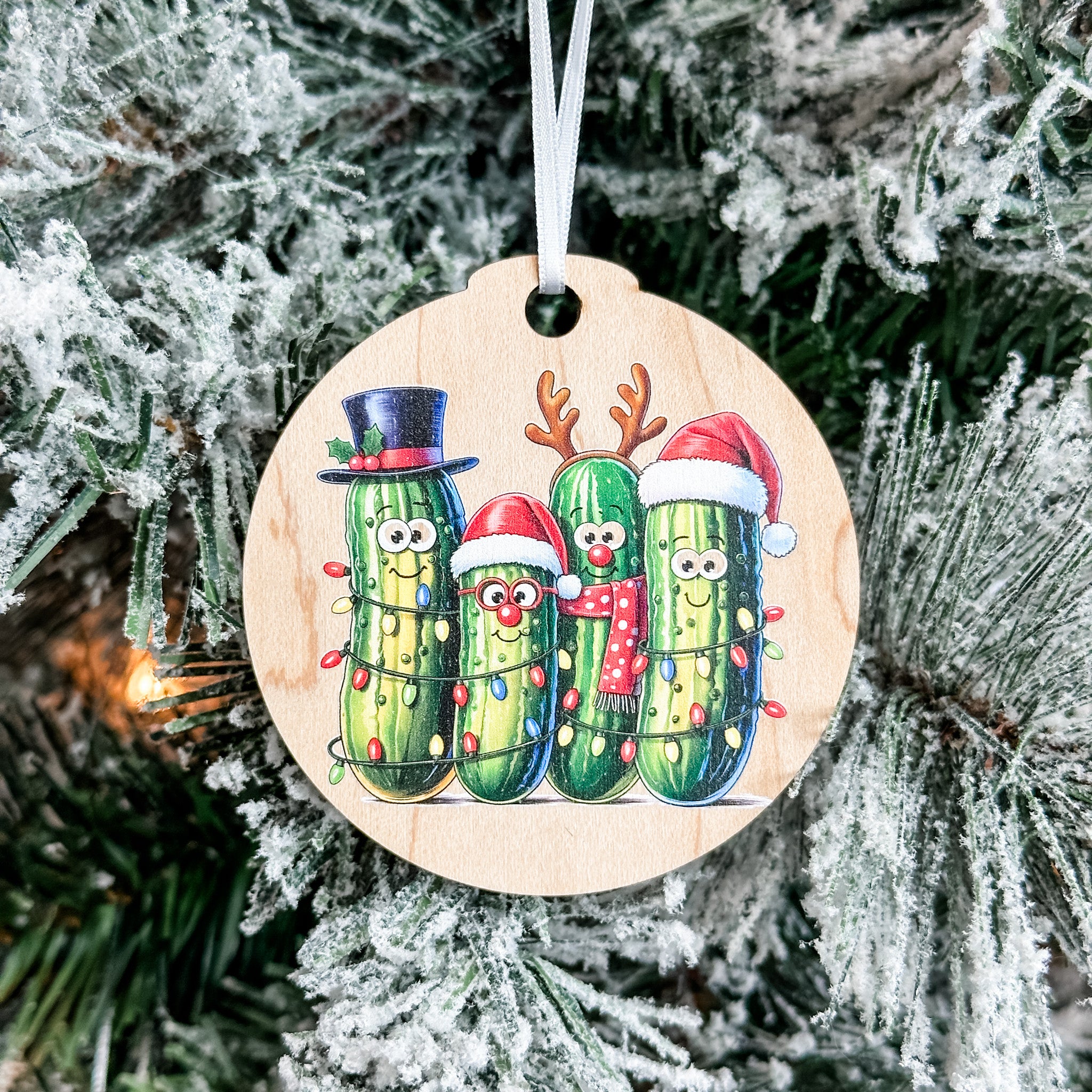 Assorted Funny Puns, Inspirational, and Festive Ornaments