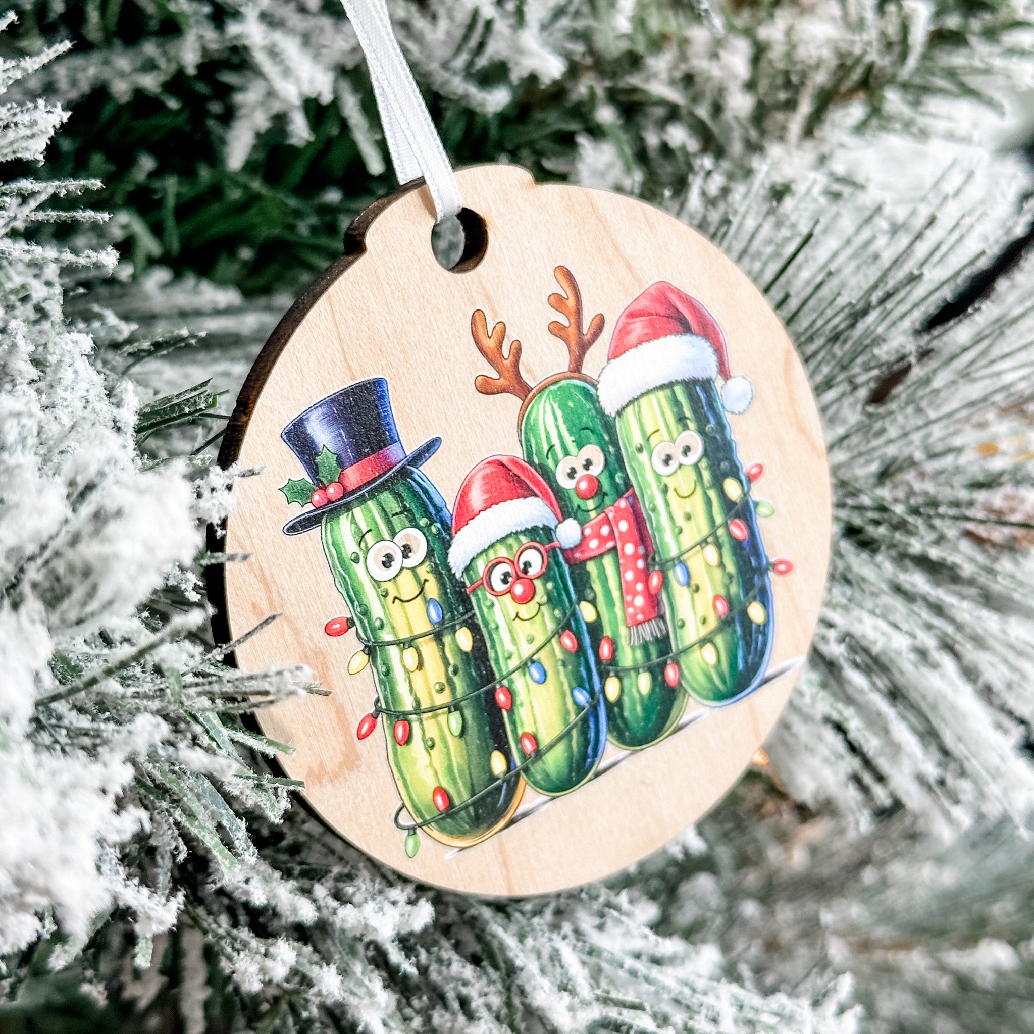 Assorted Funny Puns, Inspirational, and Festive Ornaments
