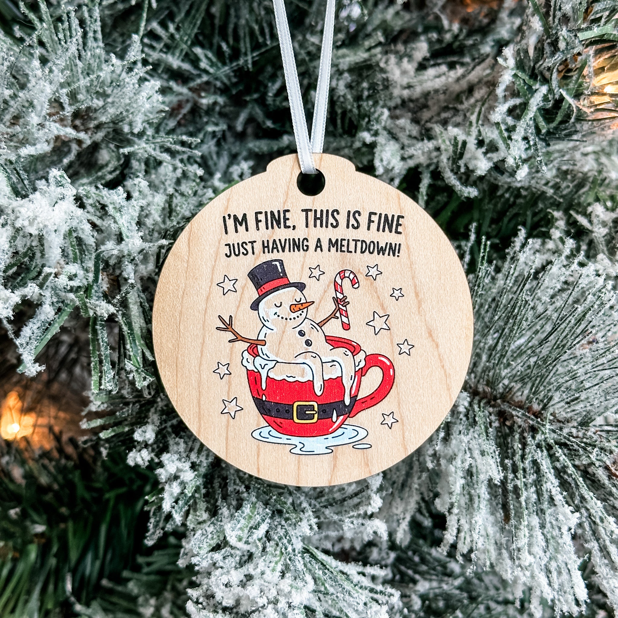 Assorted Funny Puns, Inspirational, and Festive Ornaments