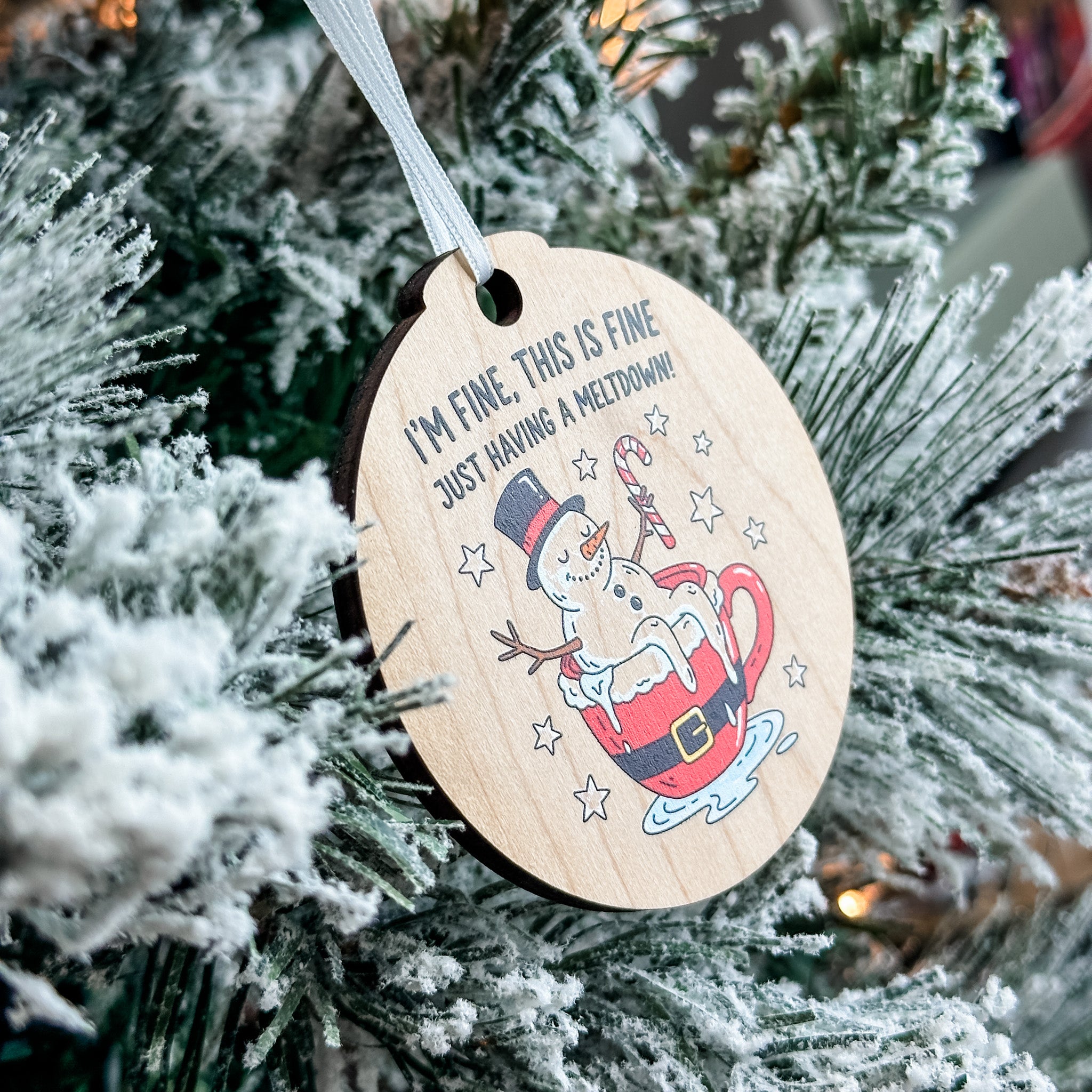Assorted Funny Puns, Inspirational, and Festive Ornaments