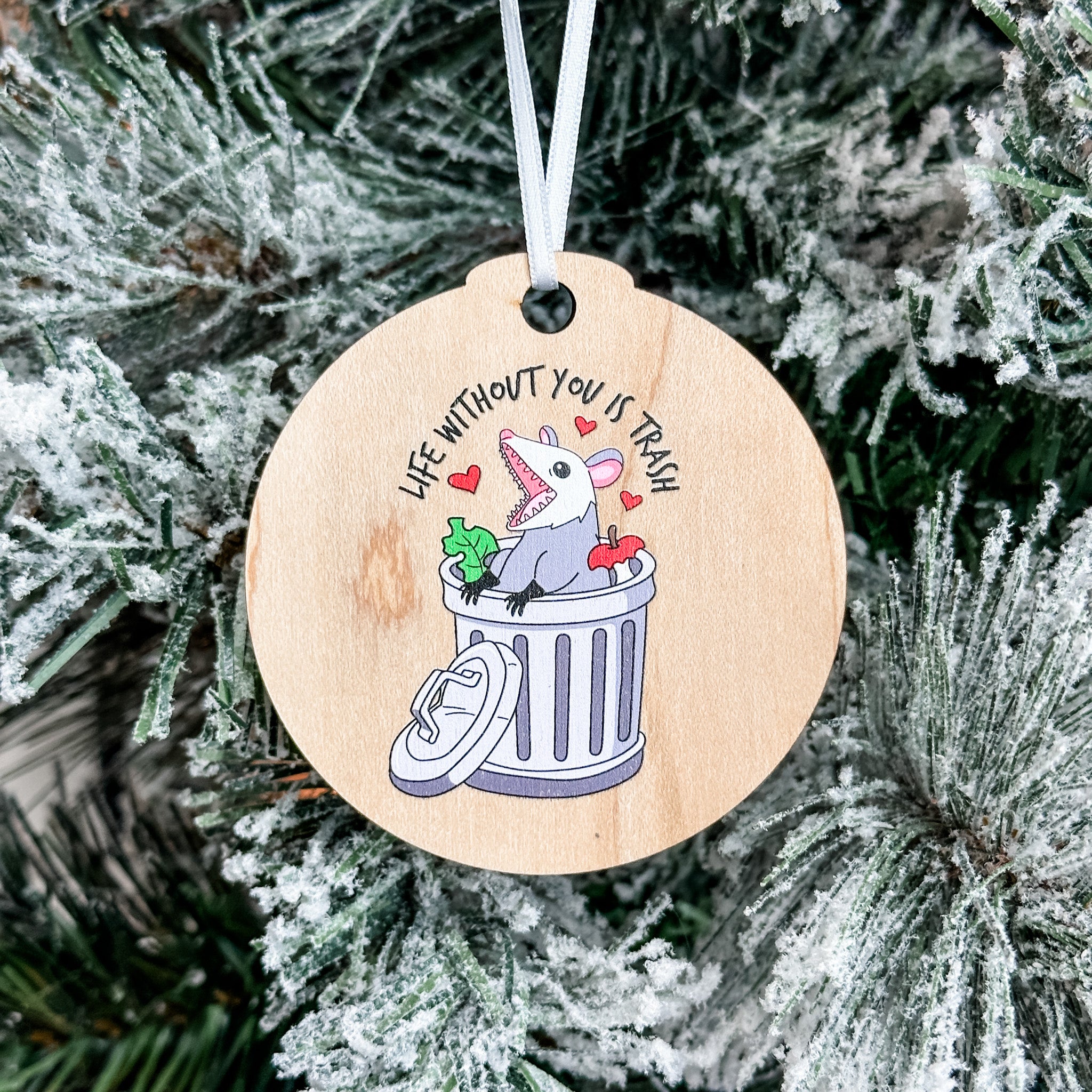 Assorted Funny Puns, Inspirational, and Festive Ornaments