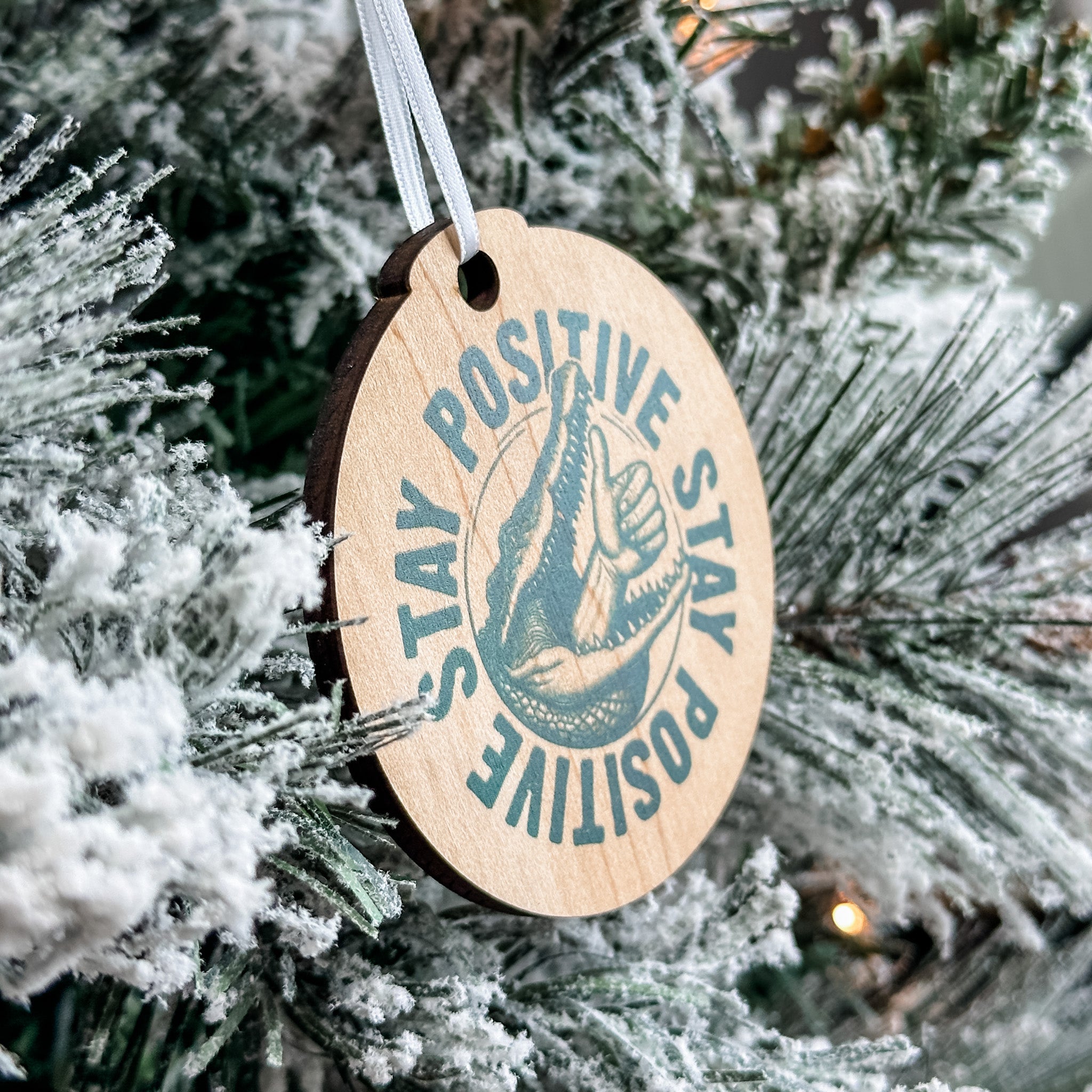 Assorted Funny Puns, Inspirational, and Festive Ornaments