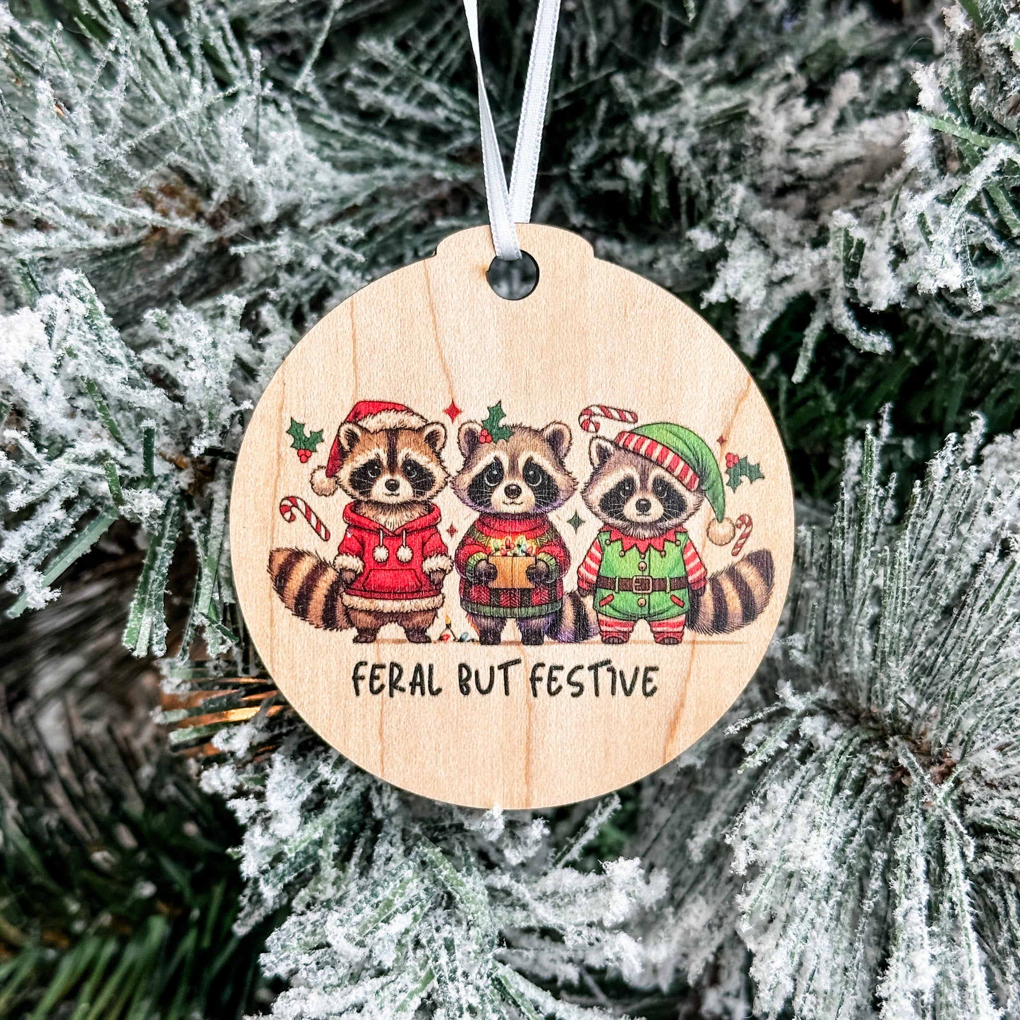 Assorted Funny Puns, Inspirational, and Festive Ornaments
