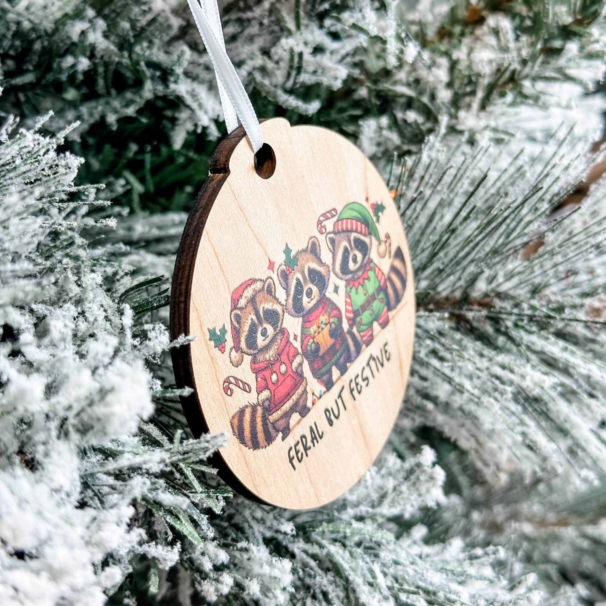 Assorted Funny Puns, Inspirational, and Festive Ornaments