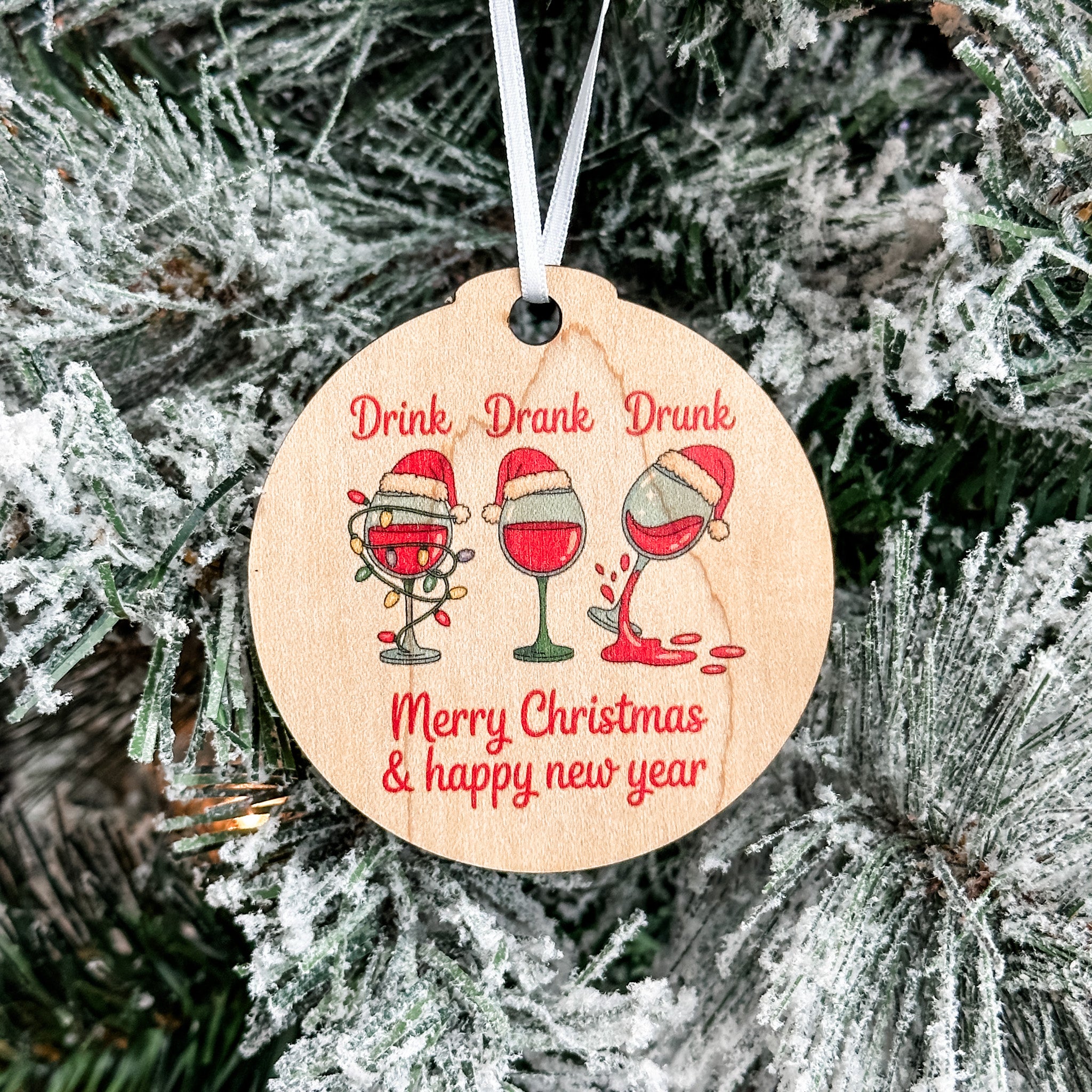 Assorted Funny Puns, Inspirational, and Festive Ornaments