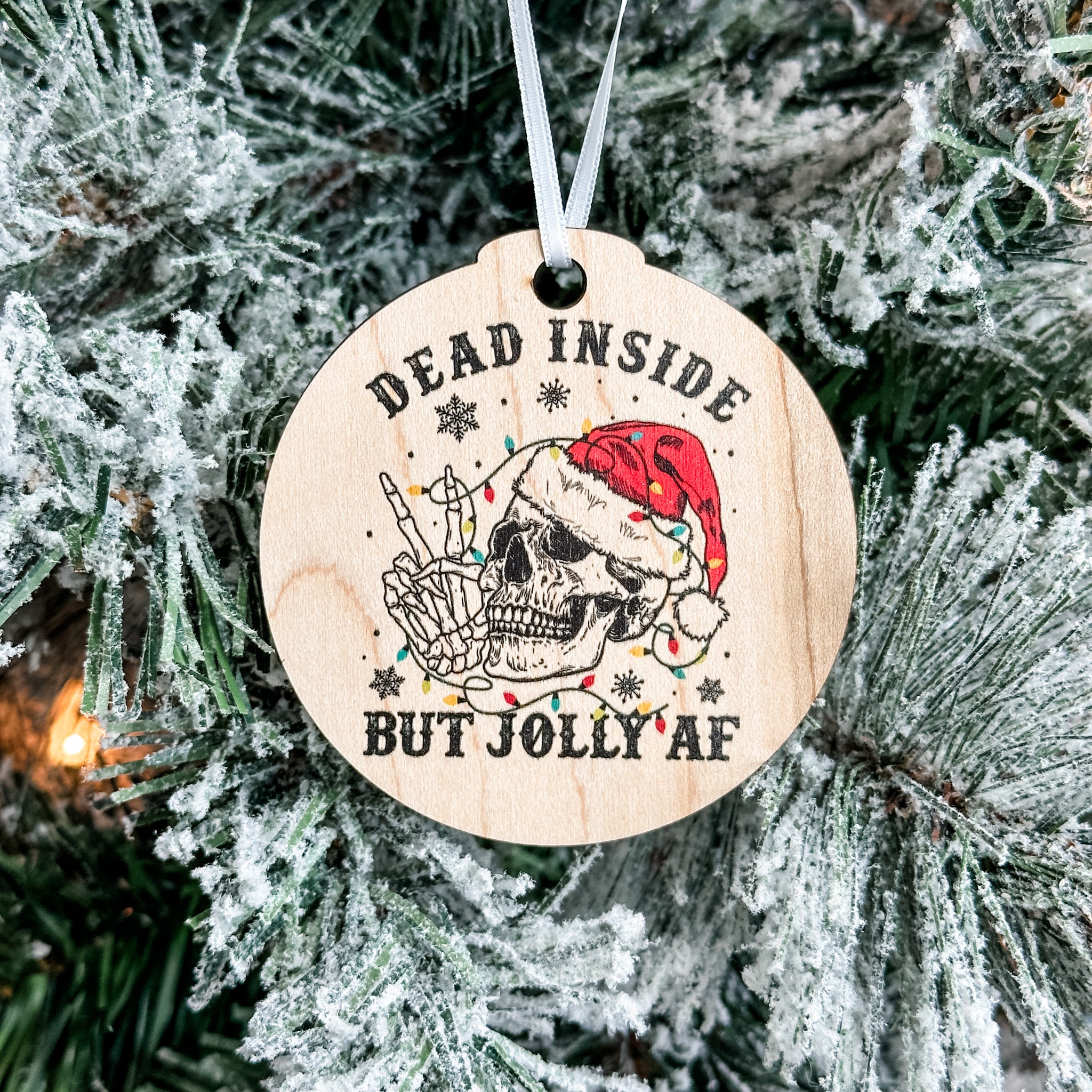 Assorted Funny Puns, Inspirational, and Festive Ornaments