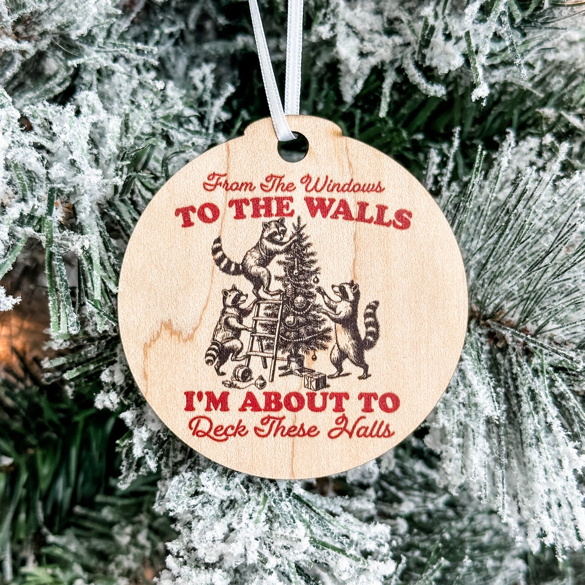 Assorted Funny Puns, Inspirational, and Festive Ornaments