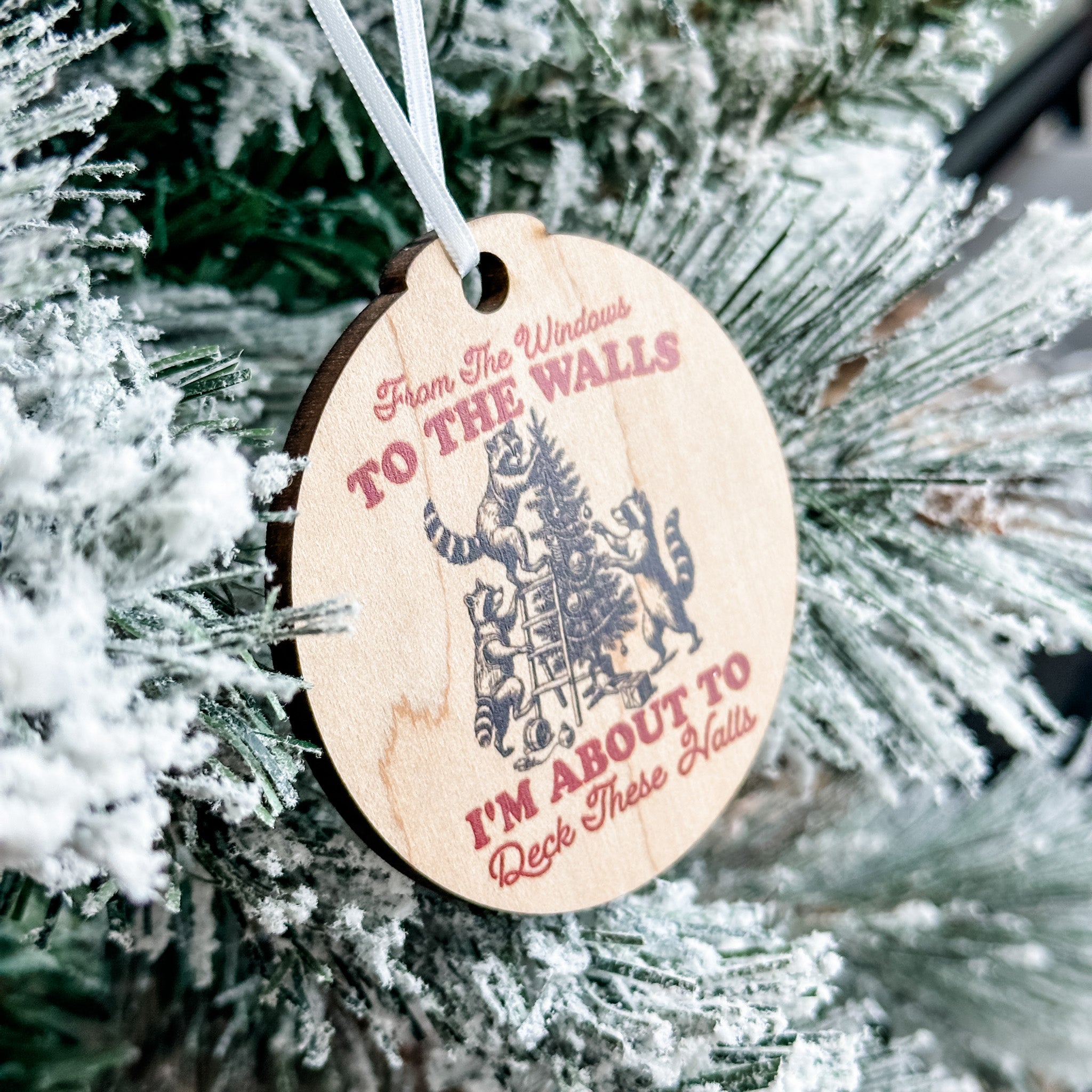 Assorted Funny Puns, Inspirational, and Festive Ornaments