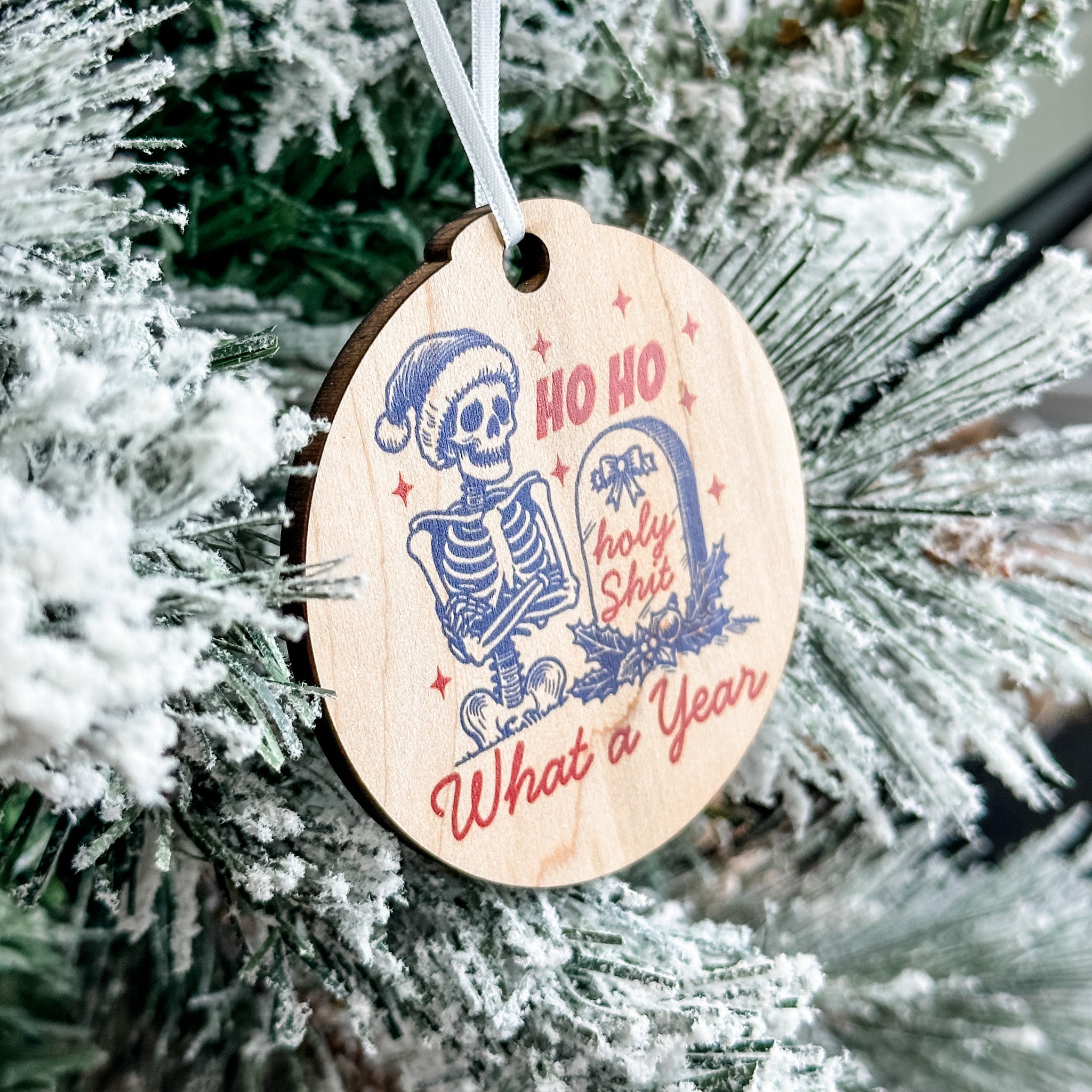 Assorted Funny Puns, Inspirational, and Festive Ornaments